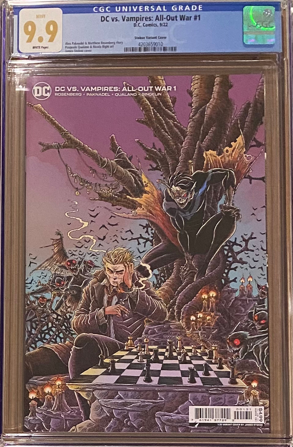 DC vs. Vampires: All-Out War #1 Stokoe 1:25 Retailer Incentive Variant CGC 9.9
