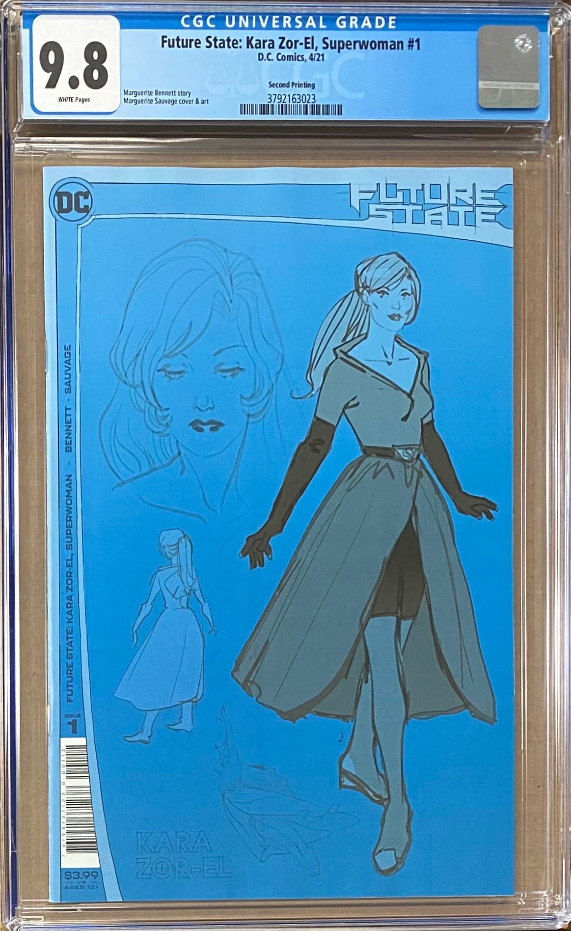 Future State: Kara Zor-El, Superwoman #1 Second Printing CGC 9.8