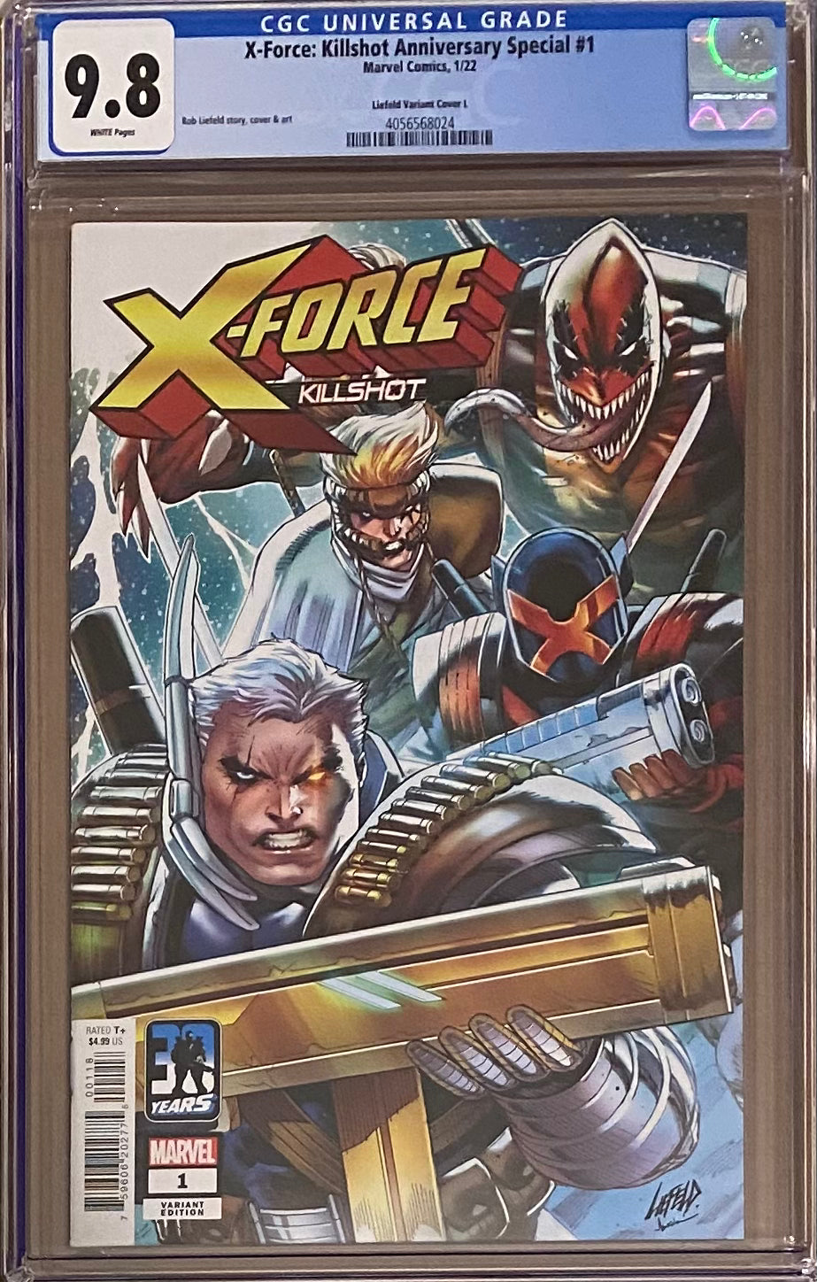 X-Force Killshot Anniversary Special #1 Liefeld Variant CGC 9.8