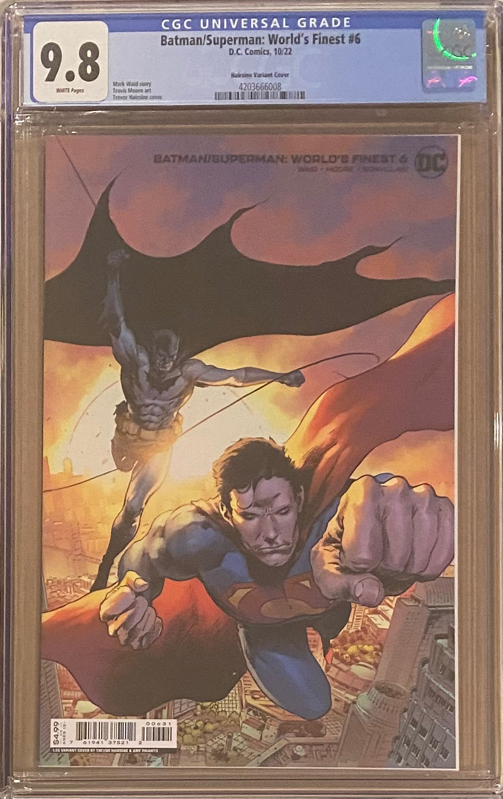 Batman/Superman: World's Finest #6 Hairsine 1:25 Retailer Incentive Variant CGC 9.8