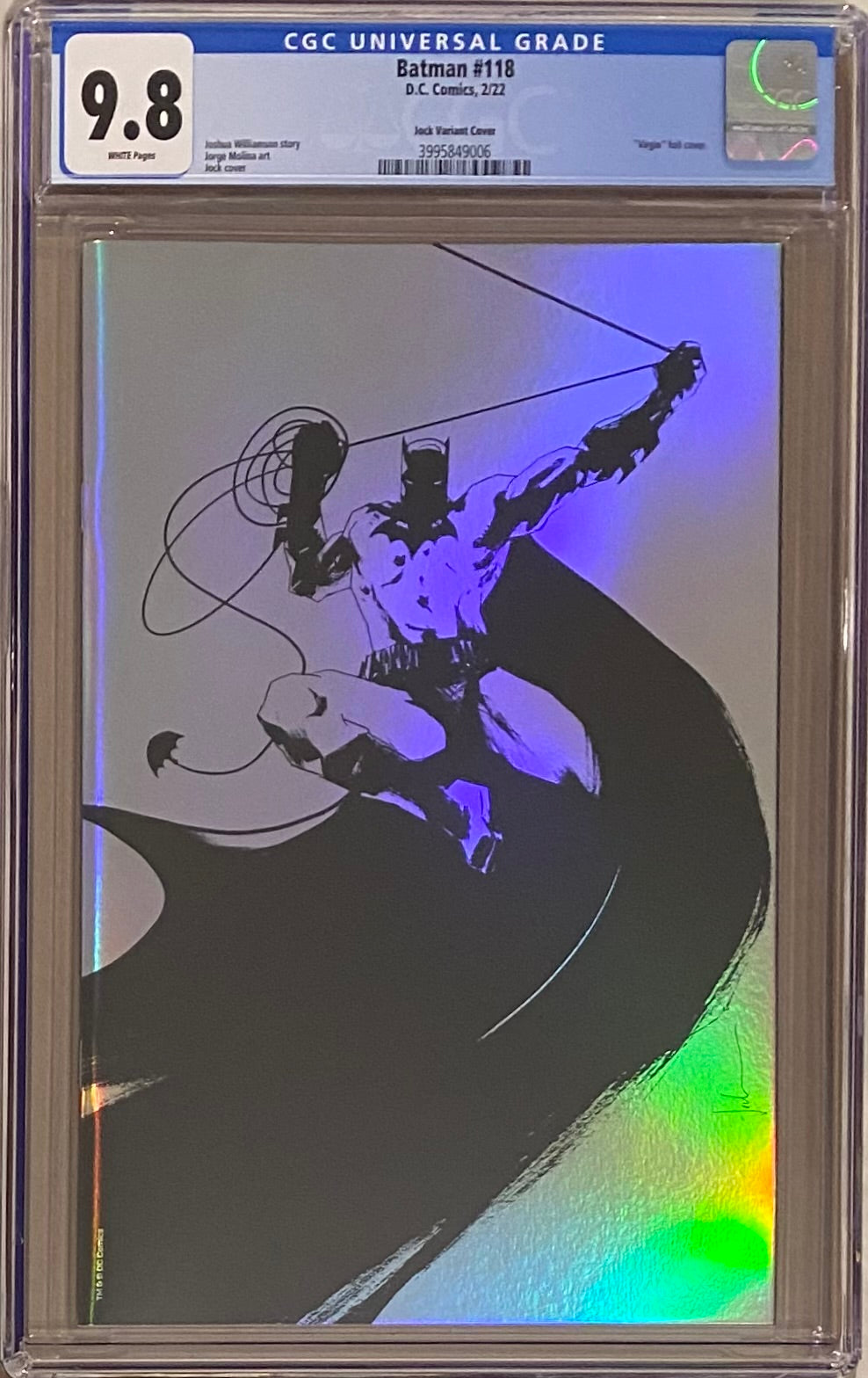 Batman #118 Jock 1:50 Retailer Incentive Variant CGC 9.8