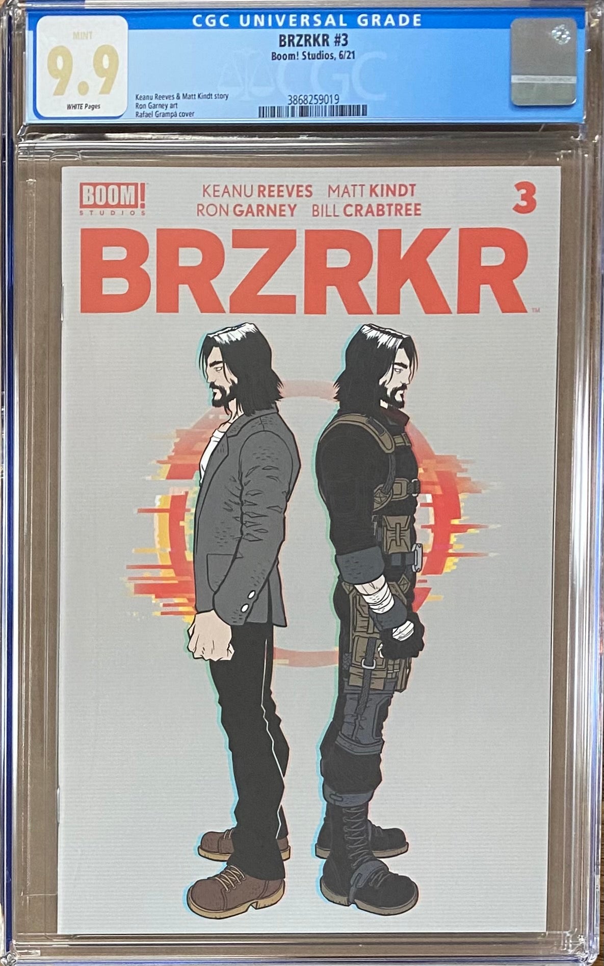 BRZRKR #3 Cover A Grampa CGC 9.9 (Berzerker)