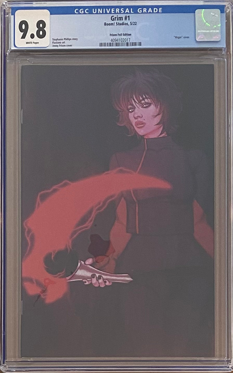 Grim #1 Frison 1:25 Virgin Foil Retailer Incentive Variant CGC 9.8