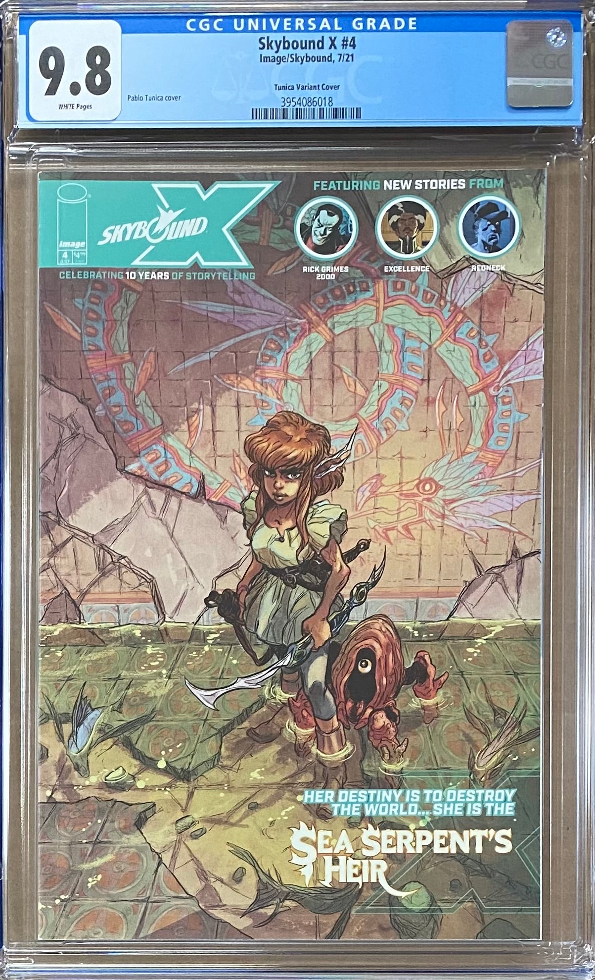Skybound X #4 Tunica Variant CGC 9.8