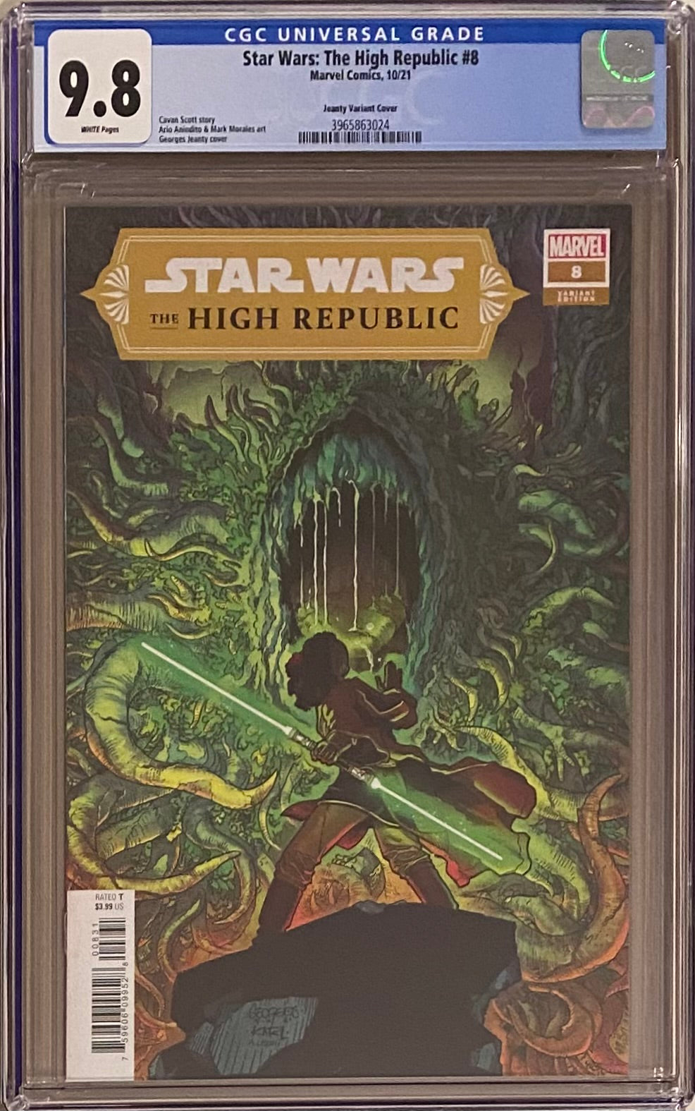 Star Wars: The High Republic #8 Jeanty 1:25 Retailer Incentive Variant CGC 9.8
