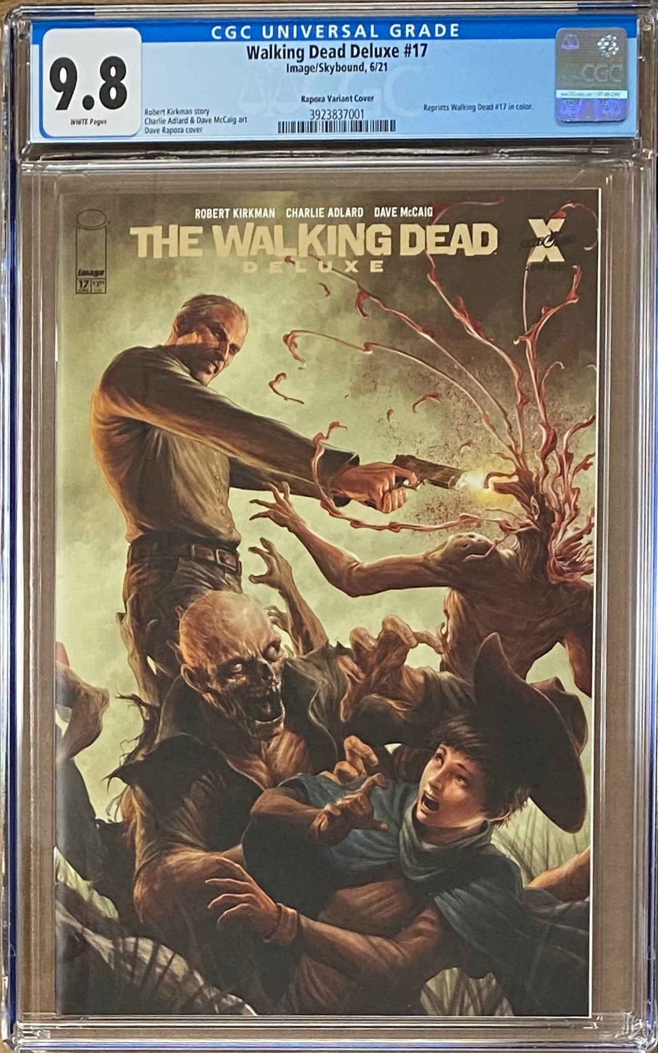 Walking Dead Deluxe #17 Rapoza Variant CGC 9.8