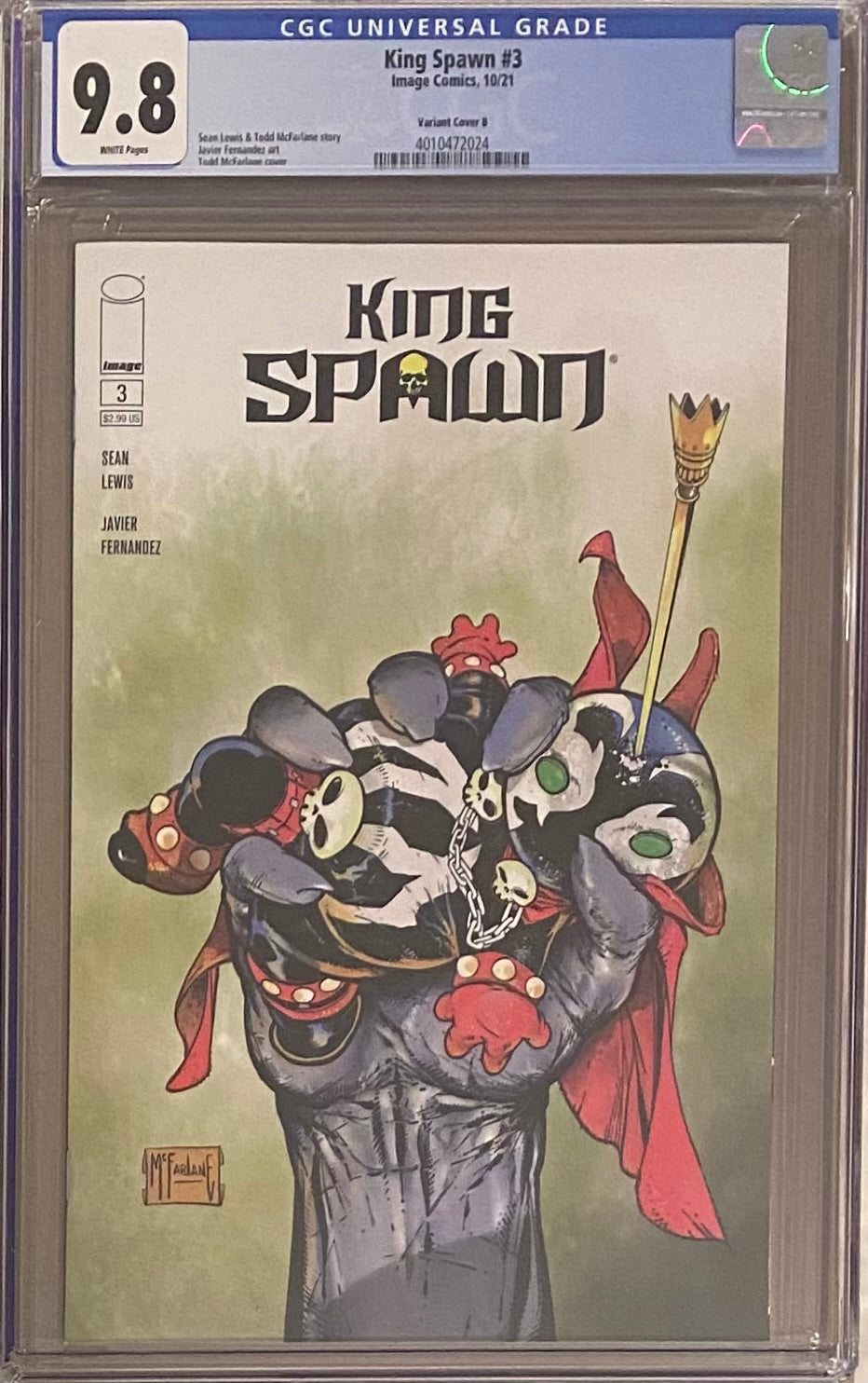 King Spawn #3 Cover B McFarlane CGC 9.8