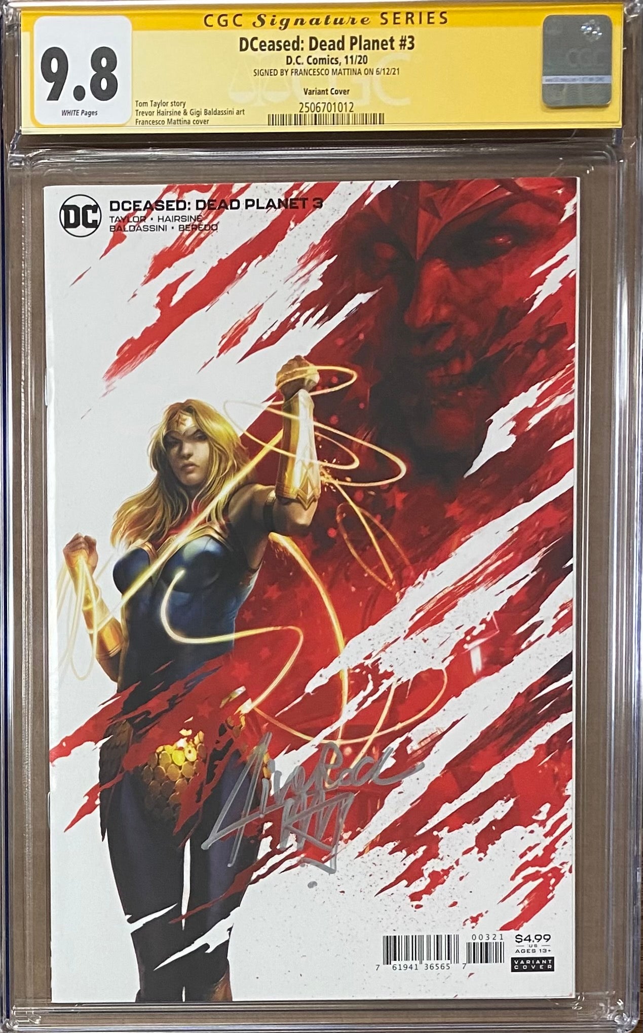 DCeased: Dead Planet #3 Mattina Variant CGC 9.8 SS