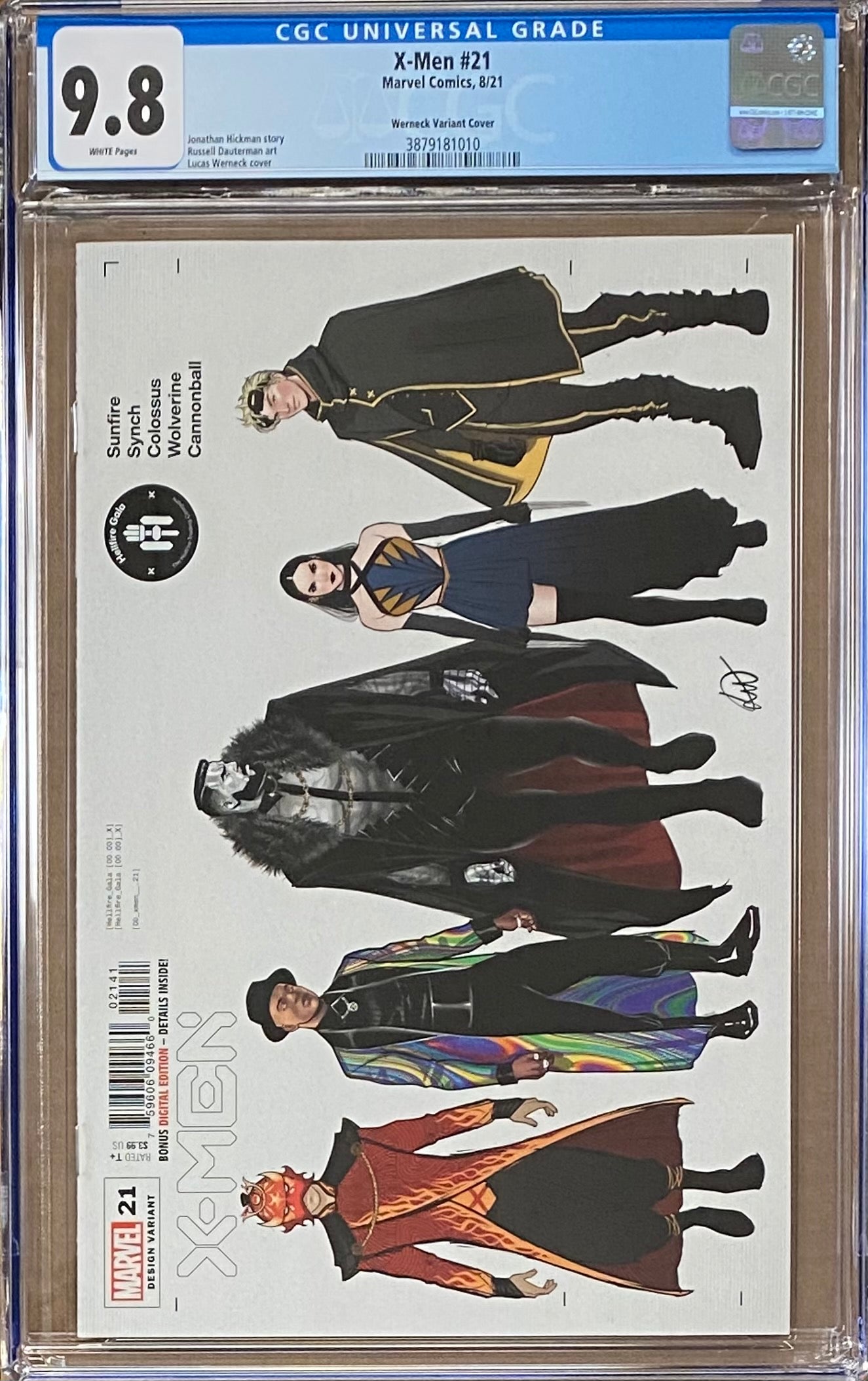 X-Men #21 Hellfire Gala Design Variant CGC 9.8 - Hellfire Gala