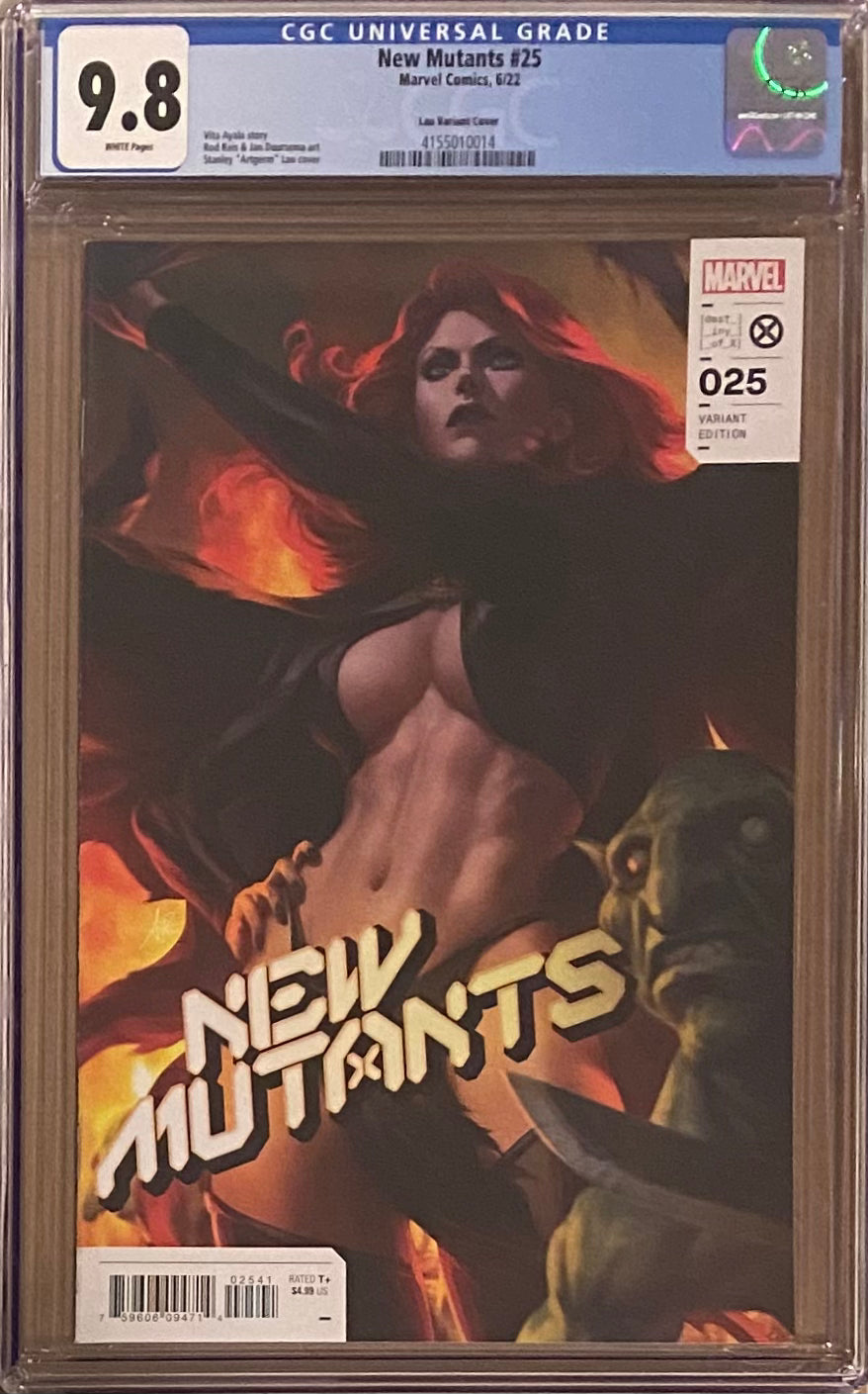 New Mutants #25 Artgerm 1:50 Retailer Incentive Variant CGC 9.8