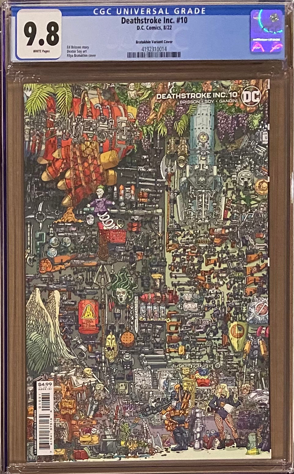 Deathstroke Inc. #10 Bratukhin 1:25 Retailer Incentive Variant CGC 9.8