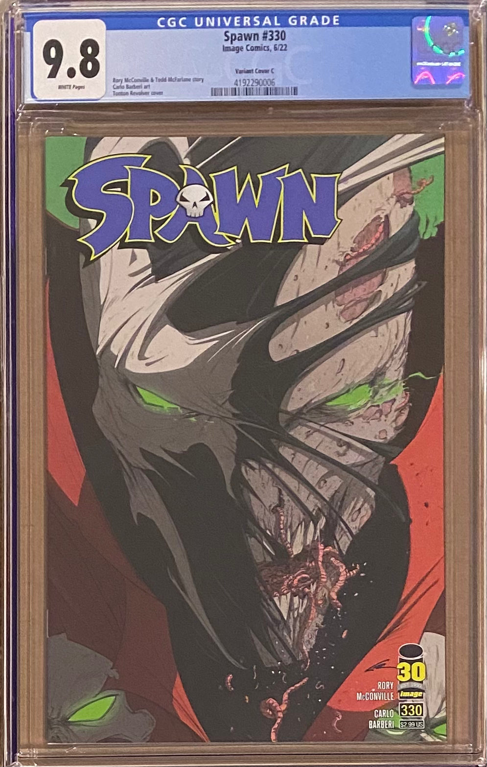 Spawn #330 Revolver Variant CGC 9.8