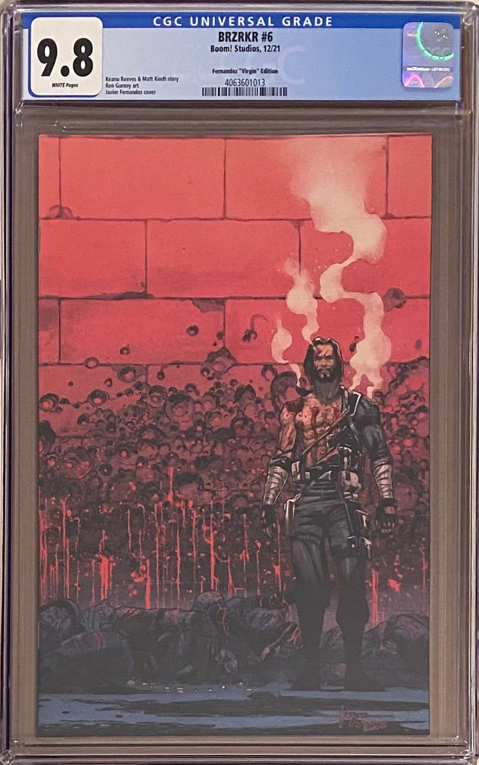 BRZRKR #6 Fernandez 1:100 Virgin Retailer Incentive Variant CGC 9.8 (Berzerker)