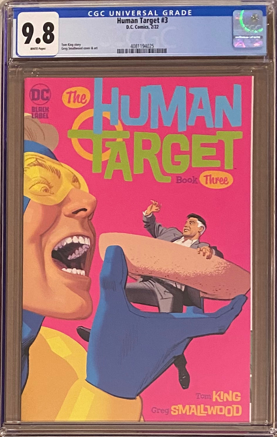 The Human Target #3 CGC 9.8 - DC Black Label
