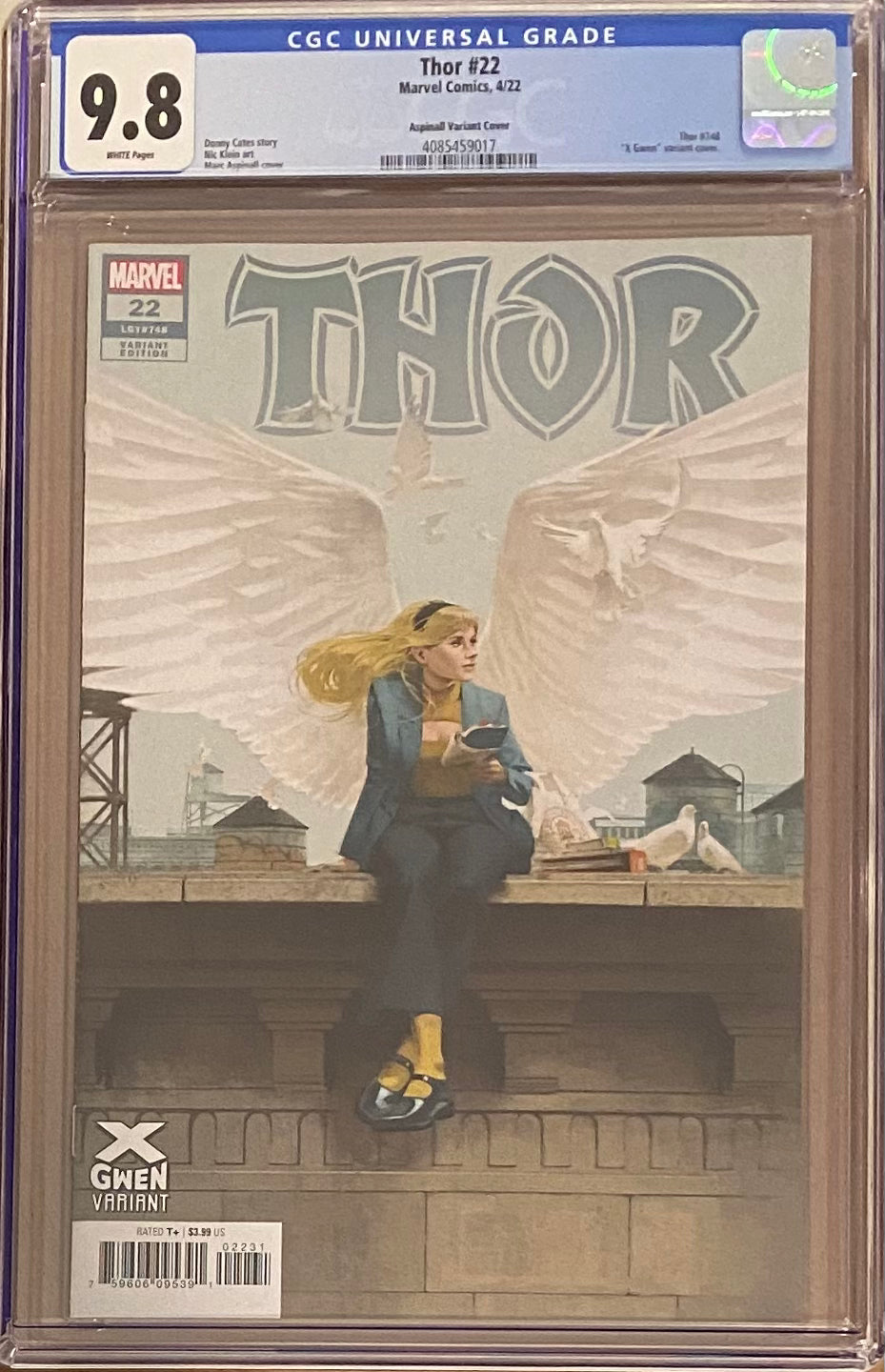 Thor #22 Aspinall X-Gwen Variant CGC 9.8