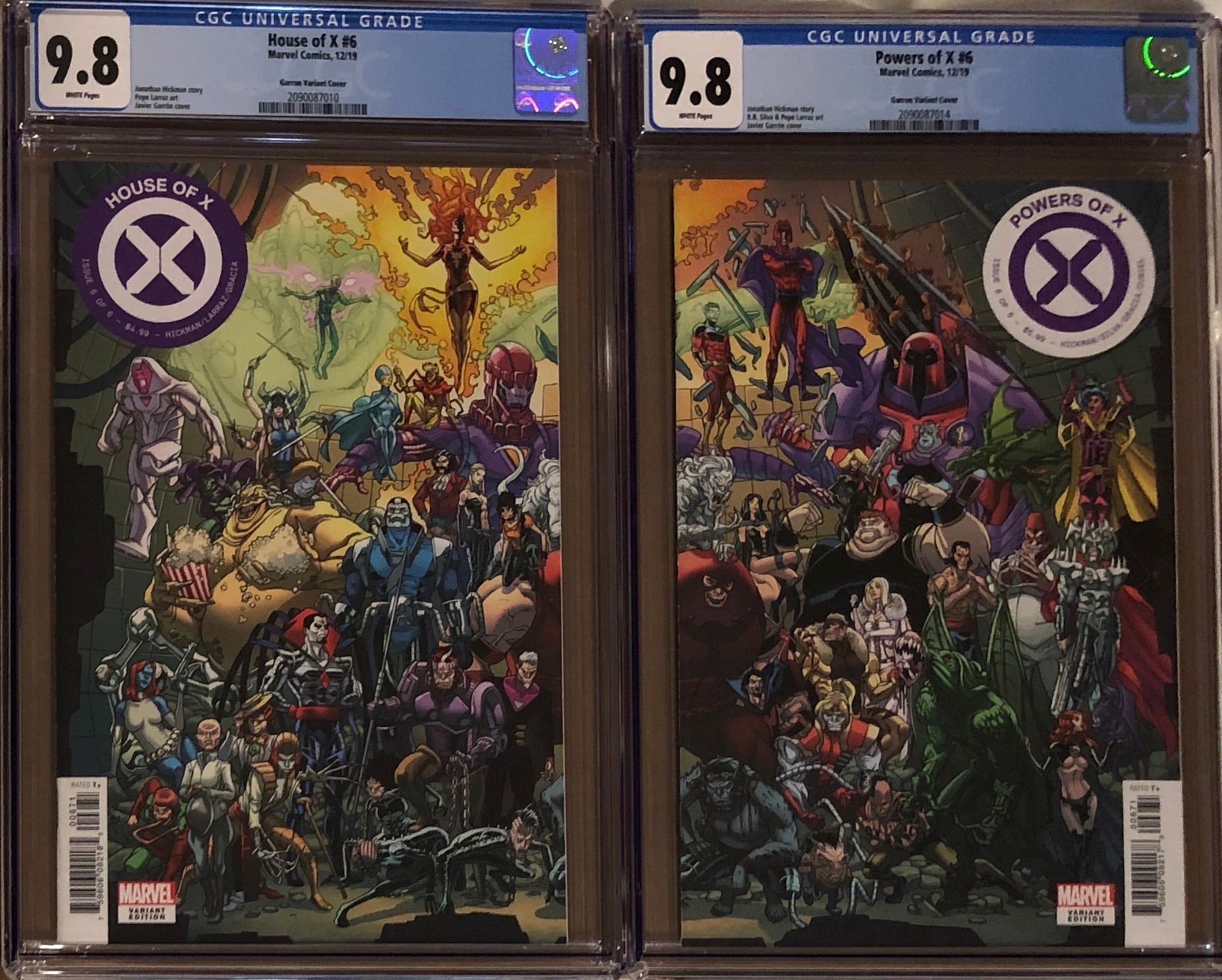 House of X #6 & Powers of X #6 Garron Connecting Variant Set CGC 9.8