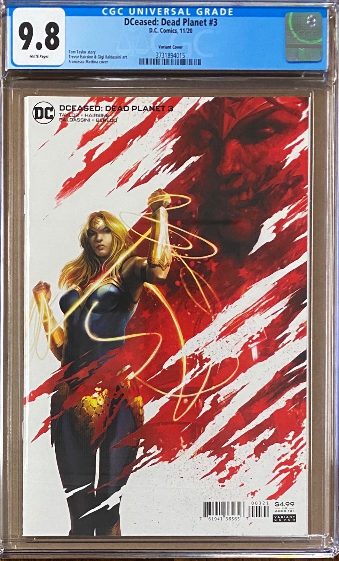 DCeased: Dead Planet #3 Mattina Variant CGC 9.8