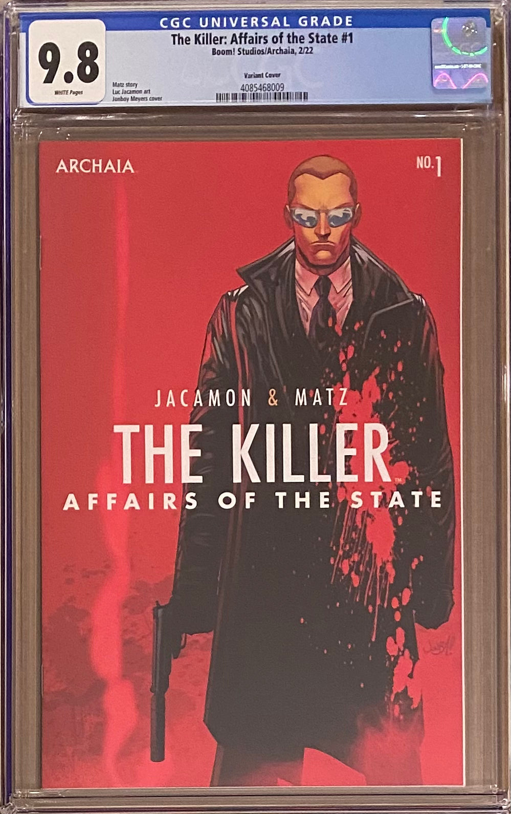 The Killer: Affairs of the State #1 Meyers Variant CGC 9.8