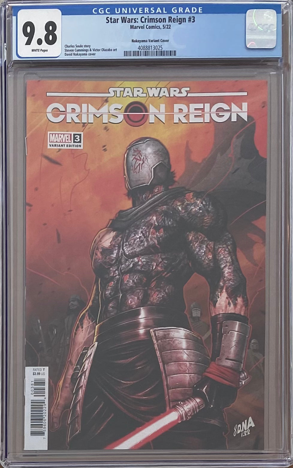 Star Wars: Crimson Reign #3 Nakayama 1:50 Retailer Incentive Variant CGC 9.8