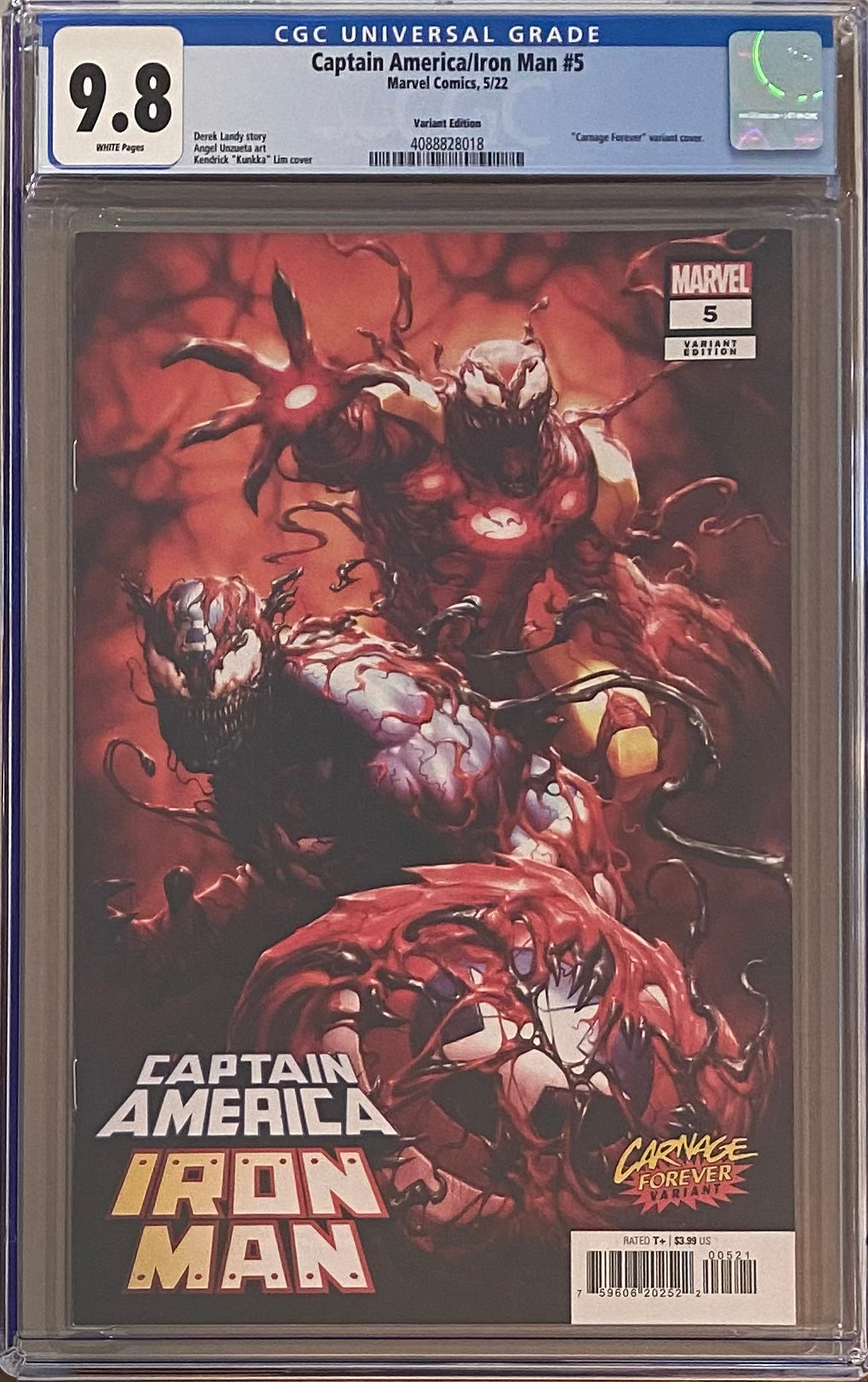 Captain America/Iron Man #5 Kunka Carnage Forever Variant CGC 9.8