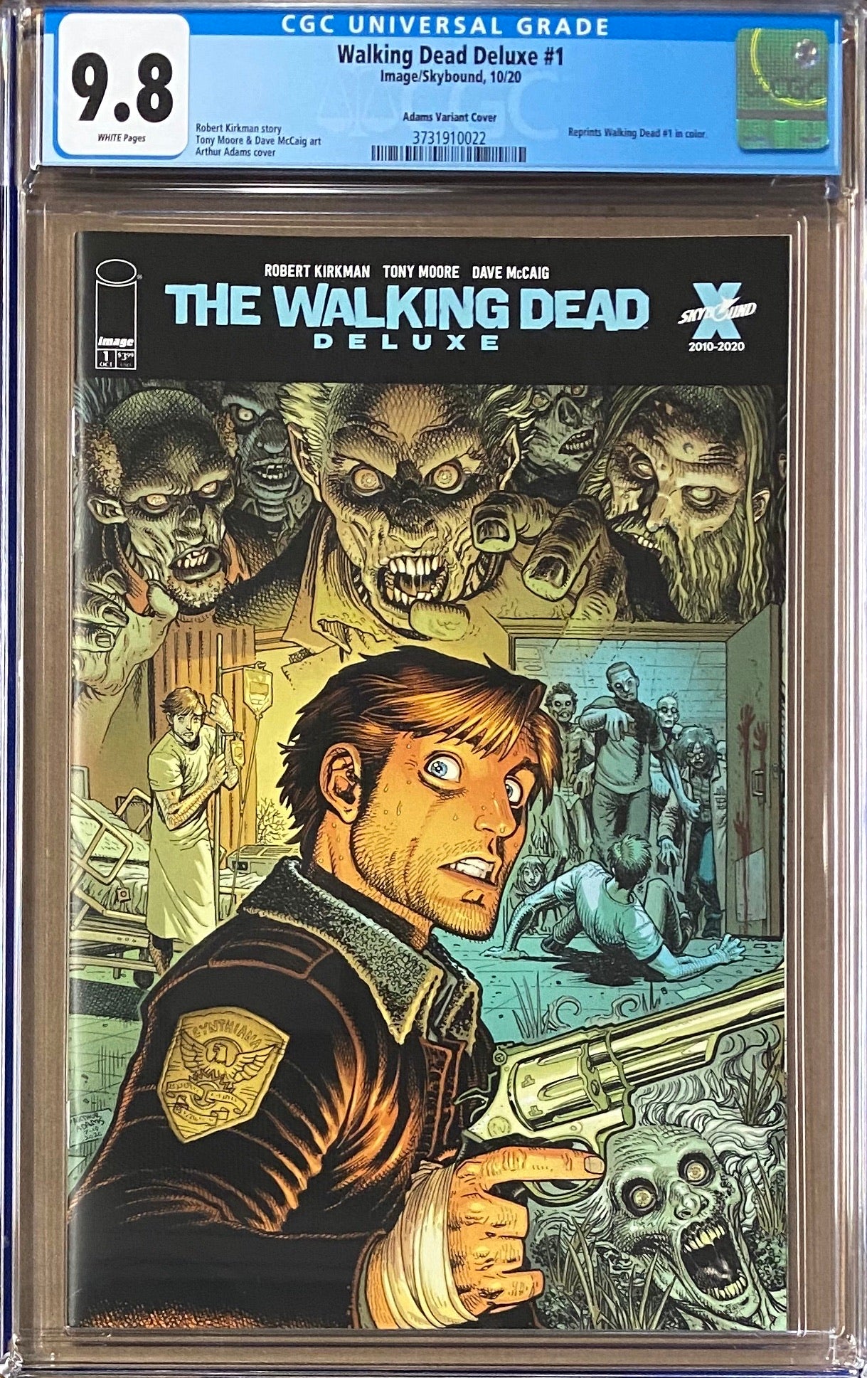 Walking Dead Deluxe #1 Adams Variant CGC 9.8