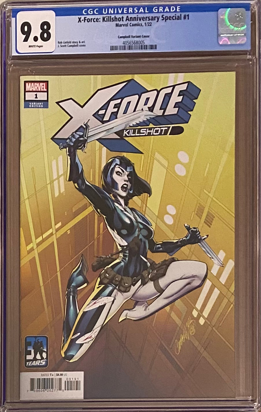 X-Force Killshot Anniversary Special #1 Campbell Variant CGC 9.8