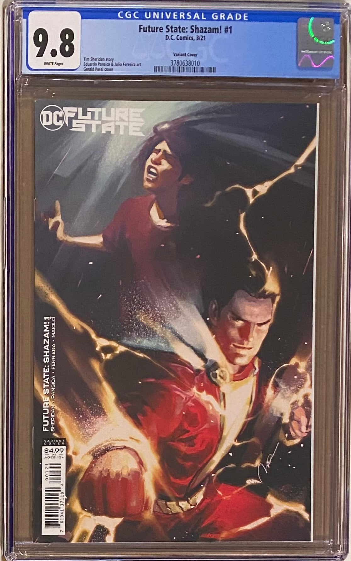 Future State: SHAZAM! #1 Variant CGC 9.8