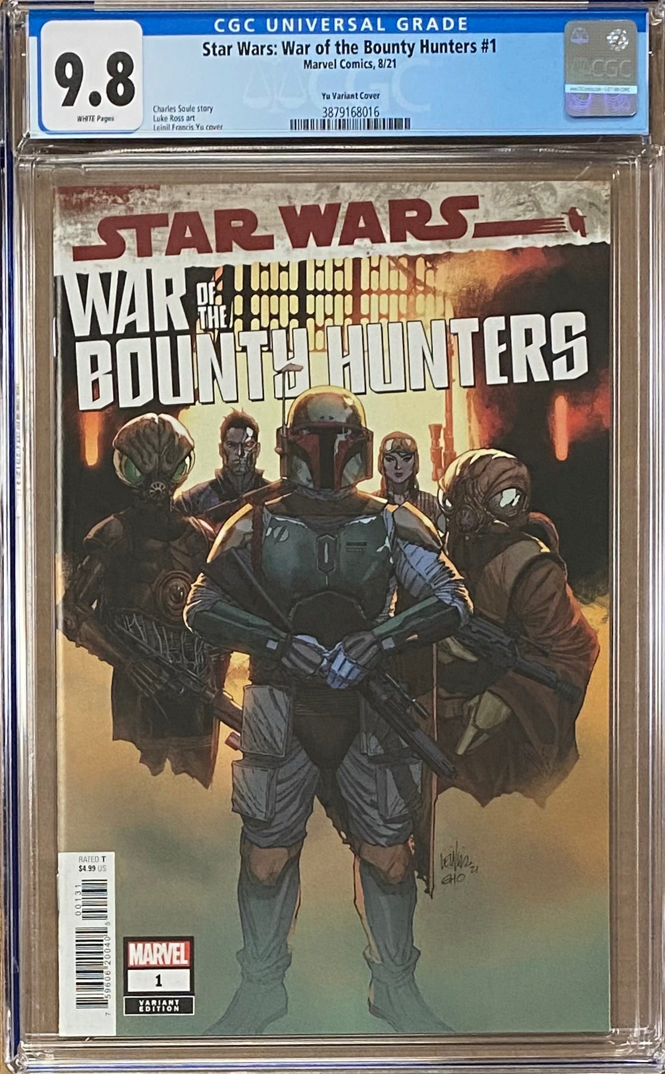 Star Wars: War of the Bounty Hunters #1 Yu 1:25 Retailer Incentive Variant CGC 9.8