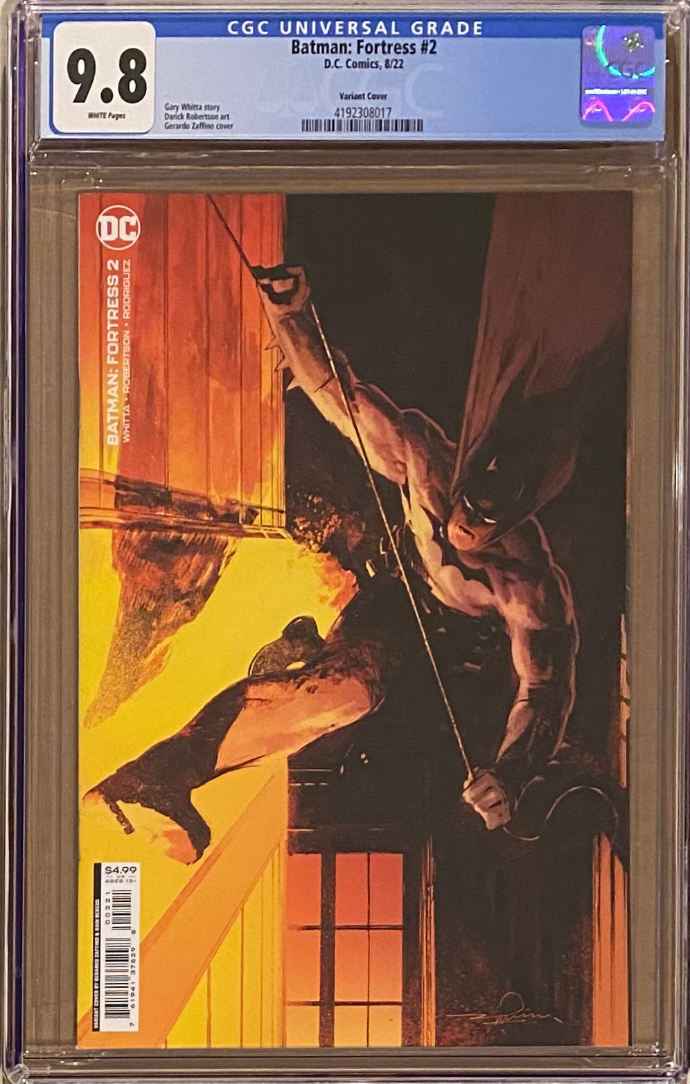 Batman: Fortress #2 Variant CGC 9.8