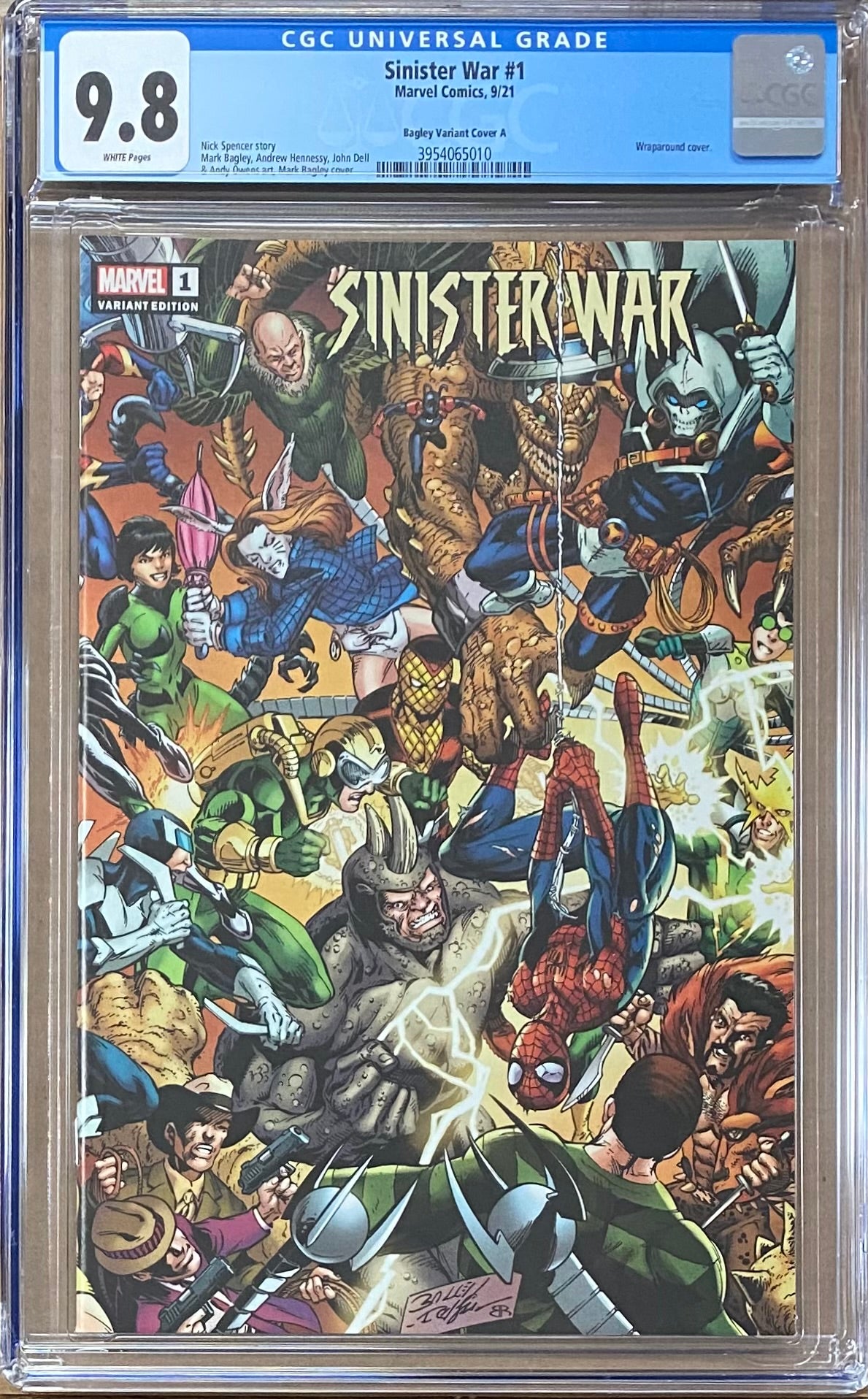 Sinister War #1 Bagley Wraparound Variant CGC 9.8