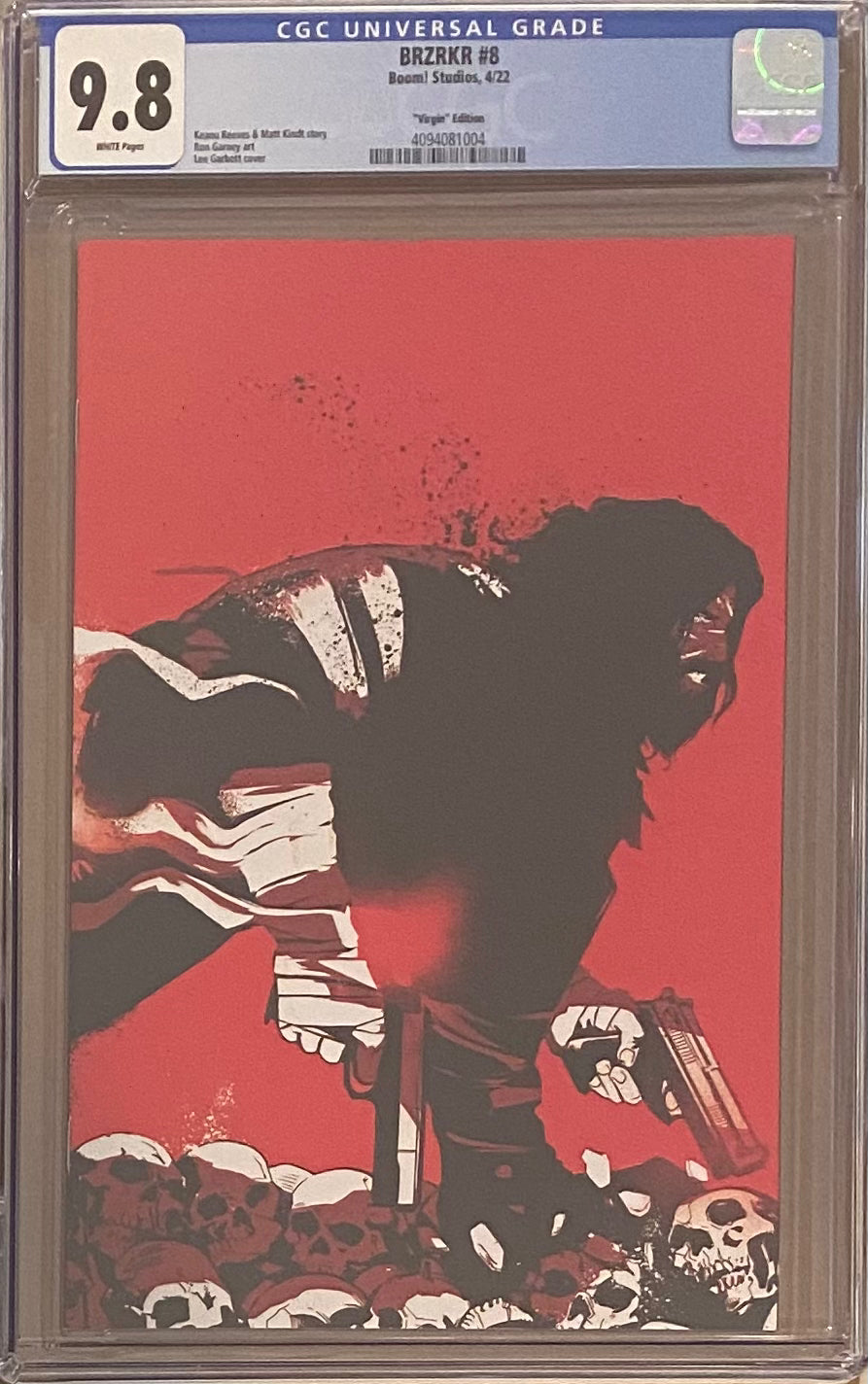 BRZRKR #8 Garbett 1:25 Virgin Retailer Incentive Variant CGC 9.8 (Berzerker)