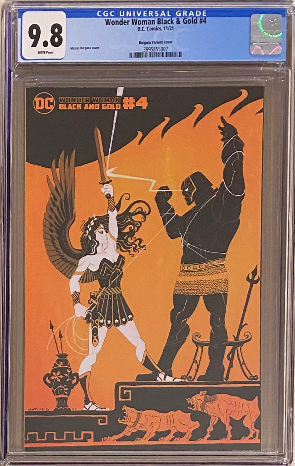 Wonder Woman: Black and Gold #4 Bergara 1:25 Retailer Incentive Variant CGC 9.8