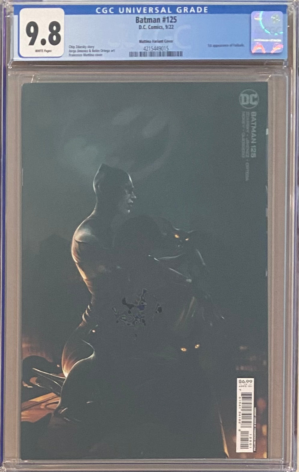 Batman #125 Mattina Variant CGC 9.8 - First Appearance Failsafe