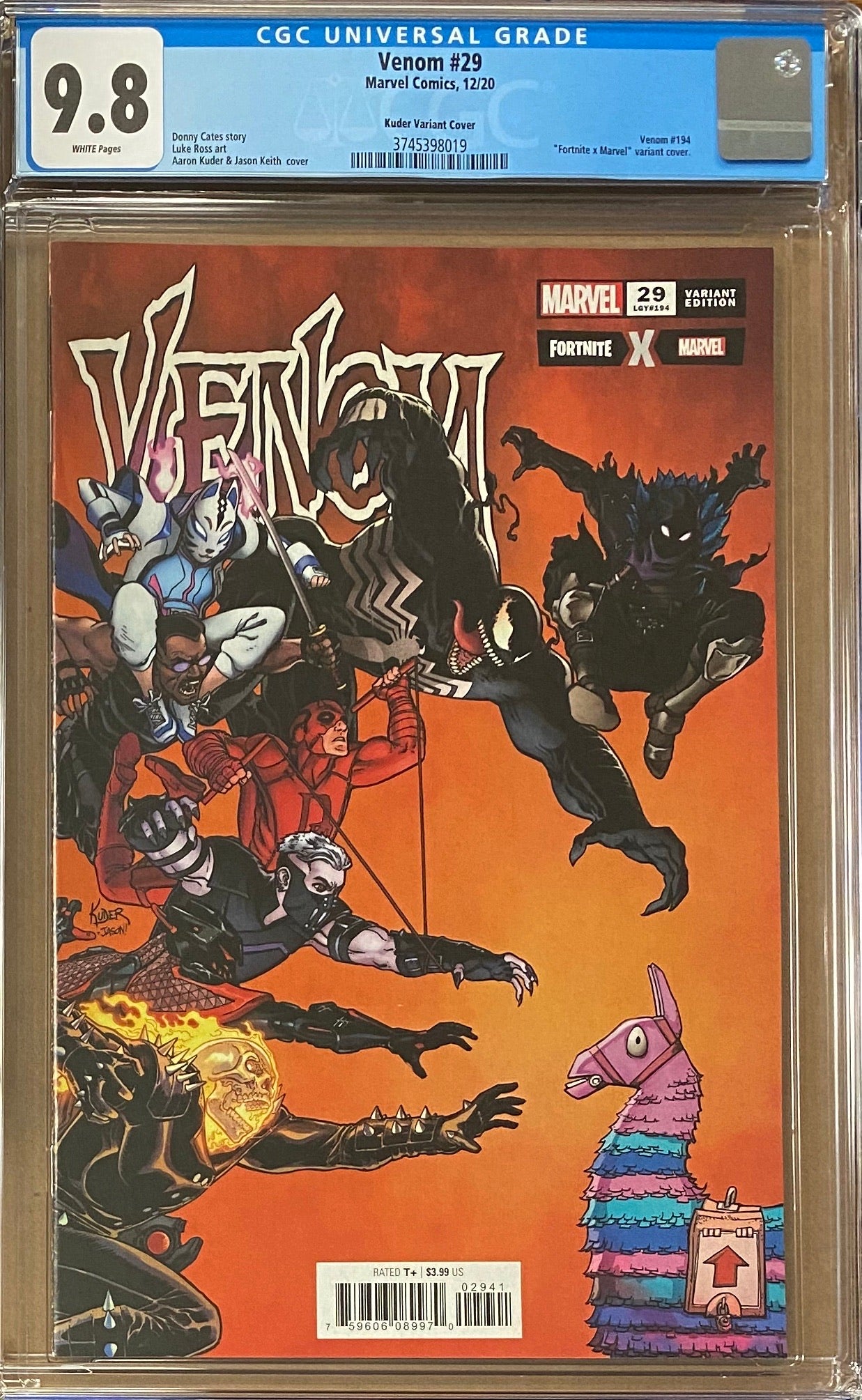 Venom #29 Kuder "Fortnite" Variant CGC 9.8
