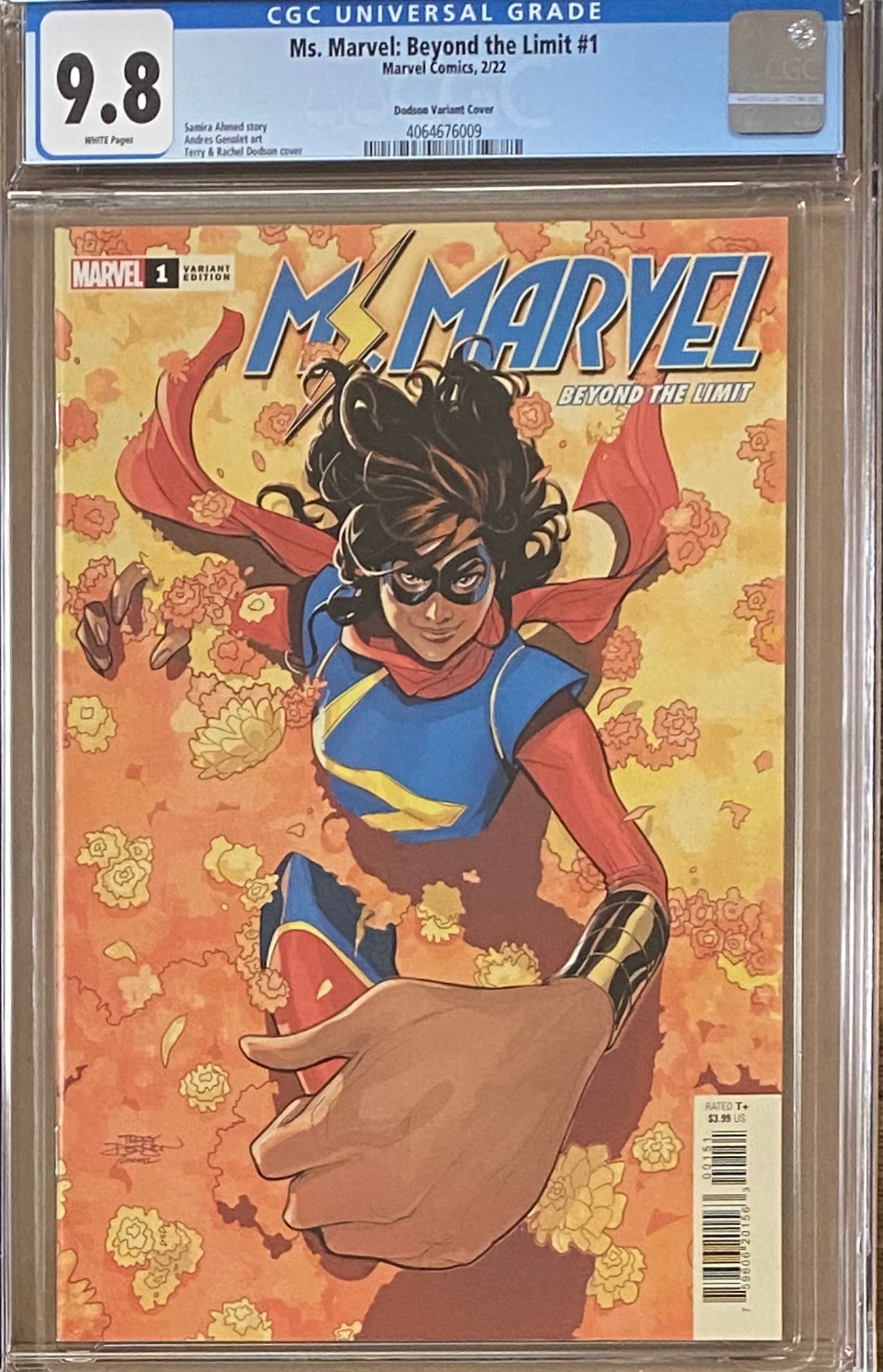 Ms. Marvel: Beyond the Limit #1 Dodson 1:25 Retailer Incentive Variant CGC 9.8