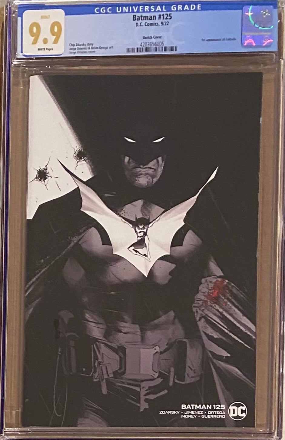 Batman #125 Jimenez 1:25 Retailer Incentive Variant CGC 9.9 - First Appearance Failsafe