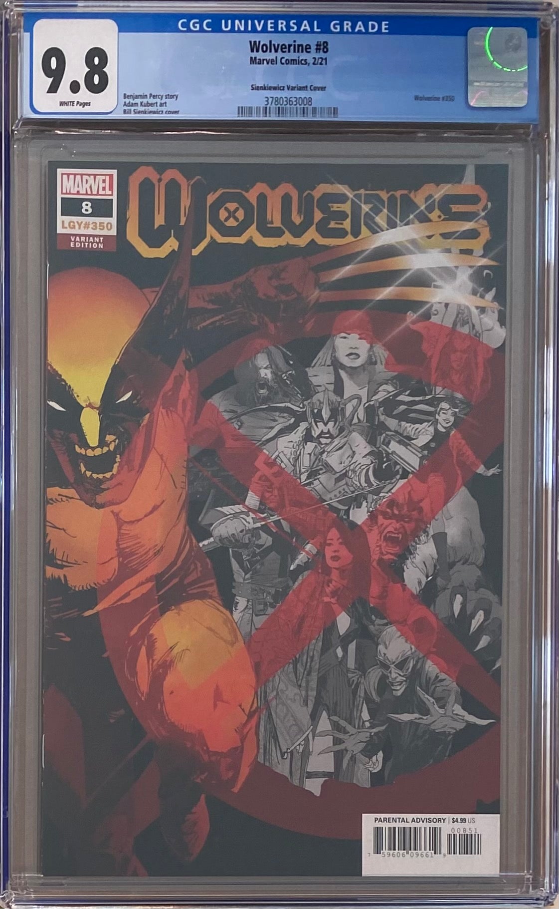 Wolverine #8 (#350) Sienkiewicz Variant CGC 9.8