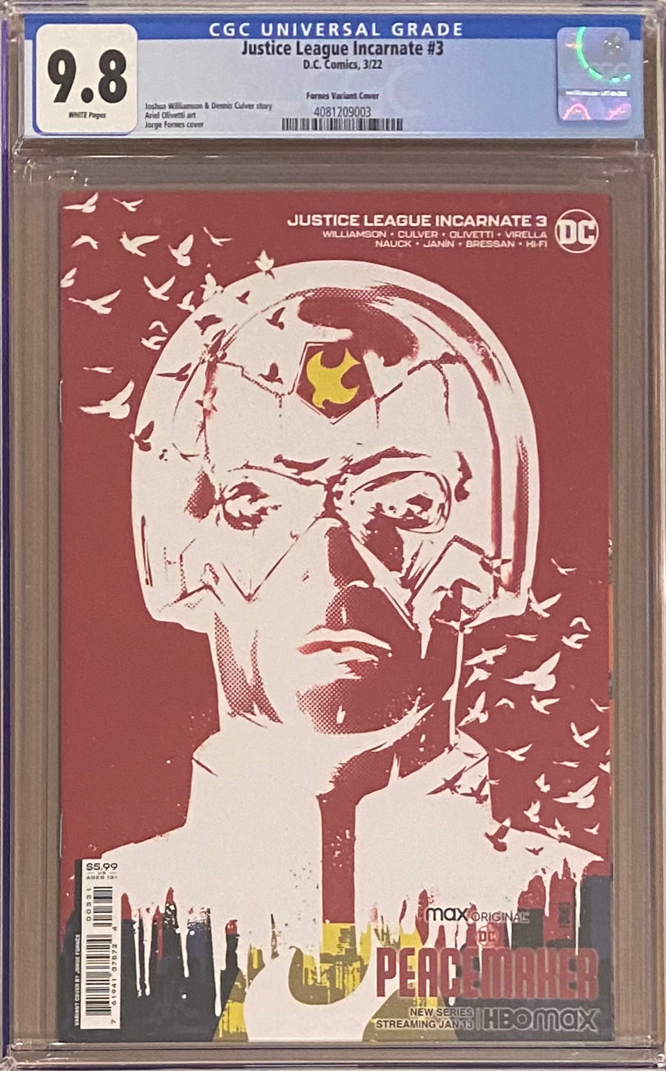 Justice League Incarnate #3 Fornes Variant CGC 9.8