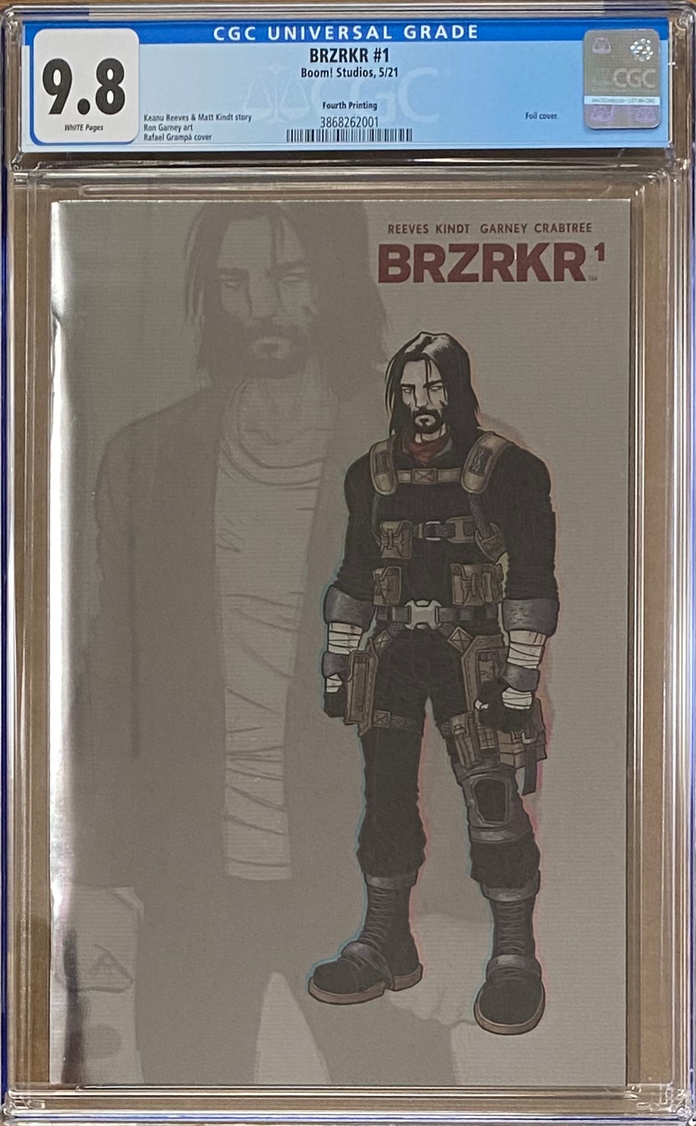 BRZRKR #1 Fourth Printing Foil Variant CGC 9.8 (Berzerker)