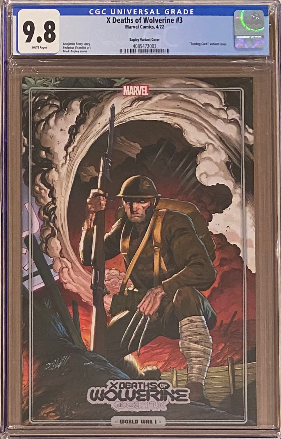 X Deaths of Wolverine #3 Bagley Variant CGC 9.8