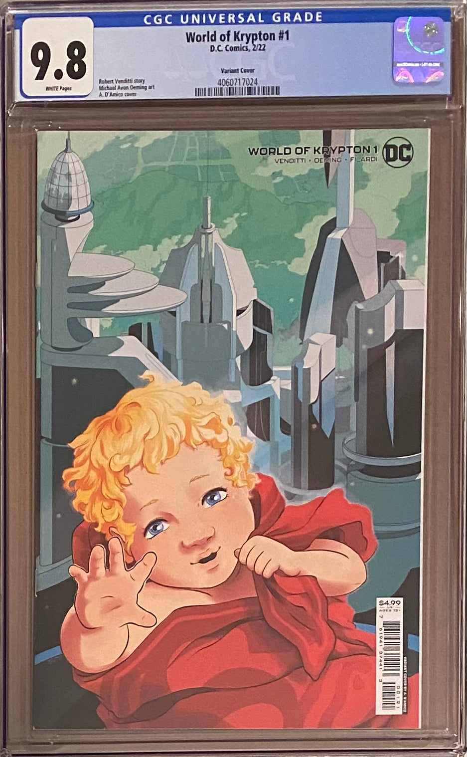 World of Krypton #1 Variant CGC 9.8