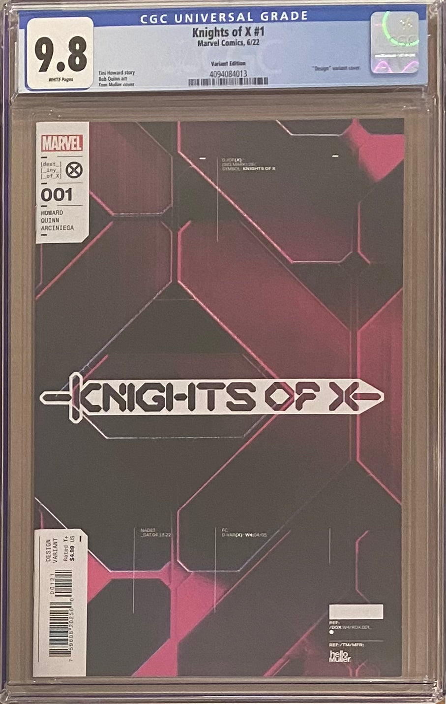 Knights of X #1 Muller 1:10 Retailer Incentive Variant CGC 9.8