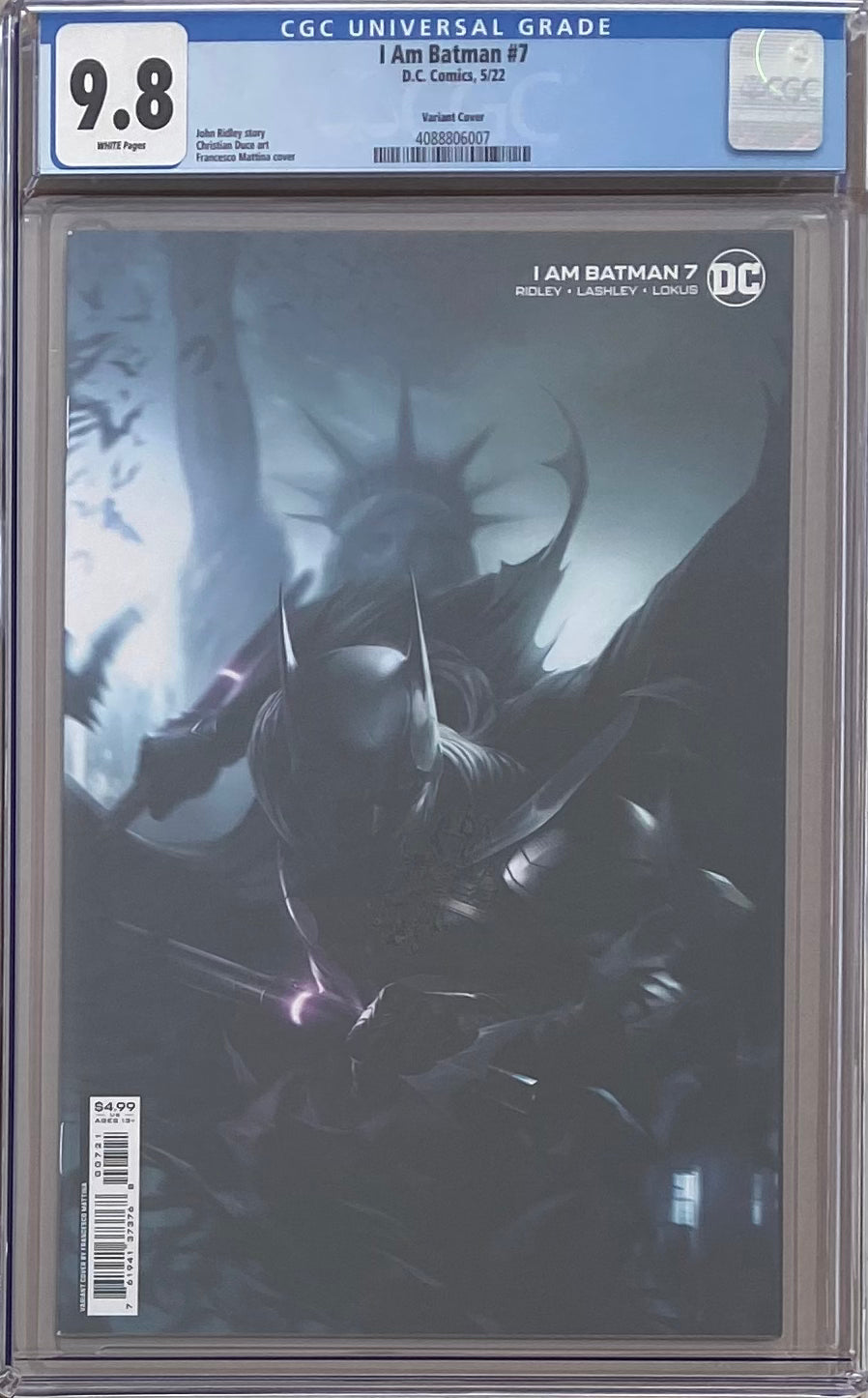 I Am Batman #7 Mattina Variant CGC 9.8