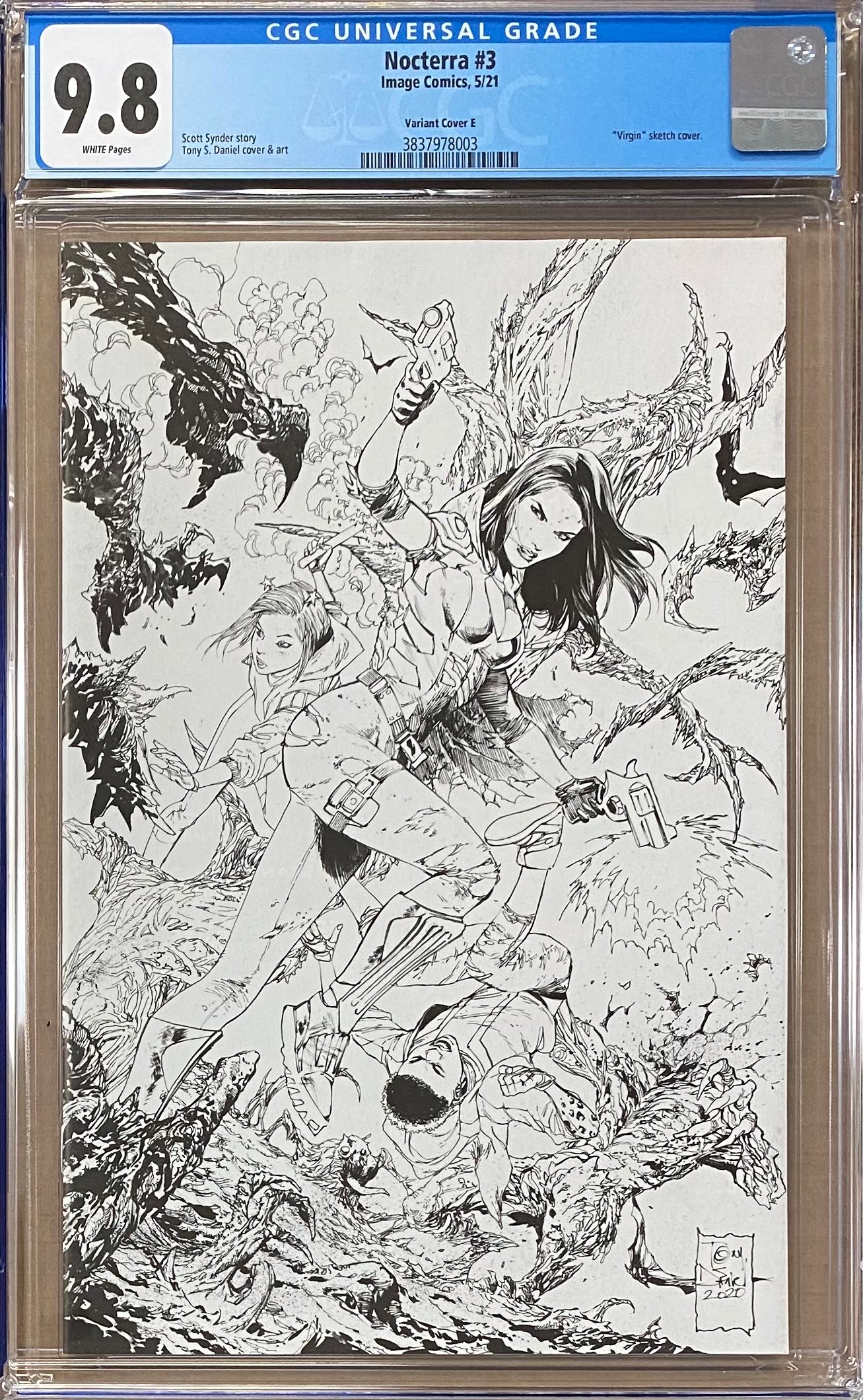 Nocterra #3 1:25 Vrigin Retailer Incentive Variant CGC 9.8