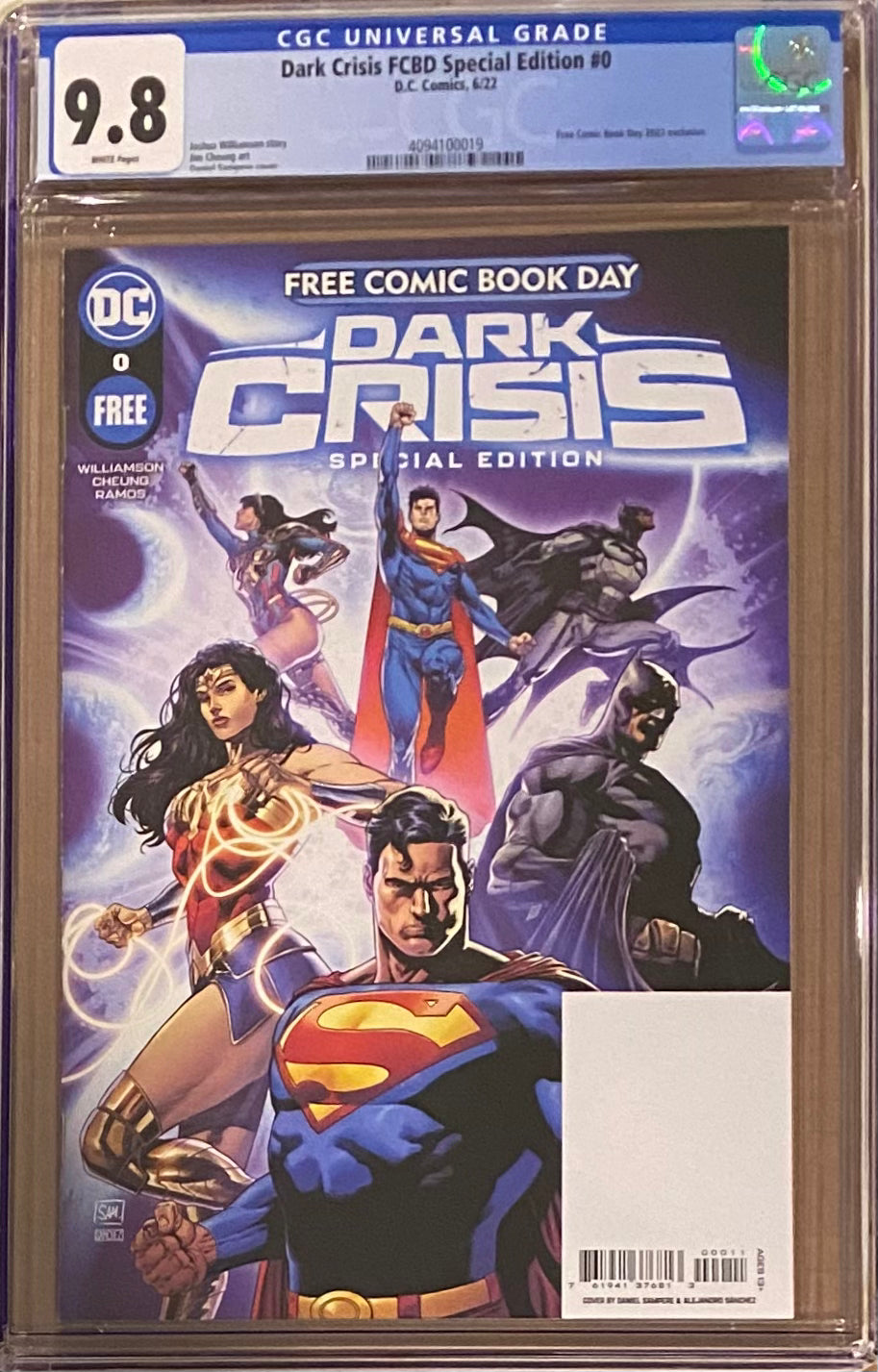 Dark Crisis FCBD Special Edition 2022 #0 CGC 9.8
