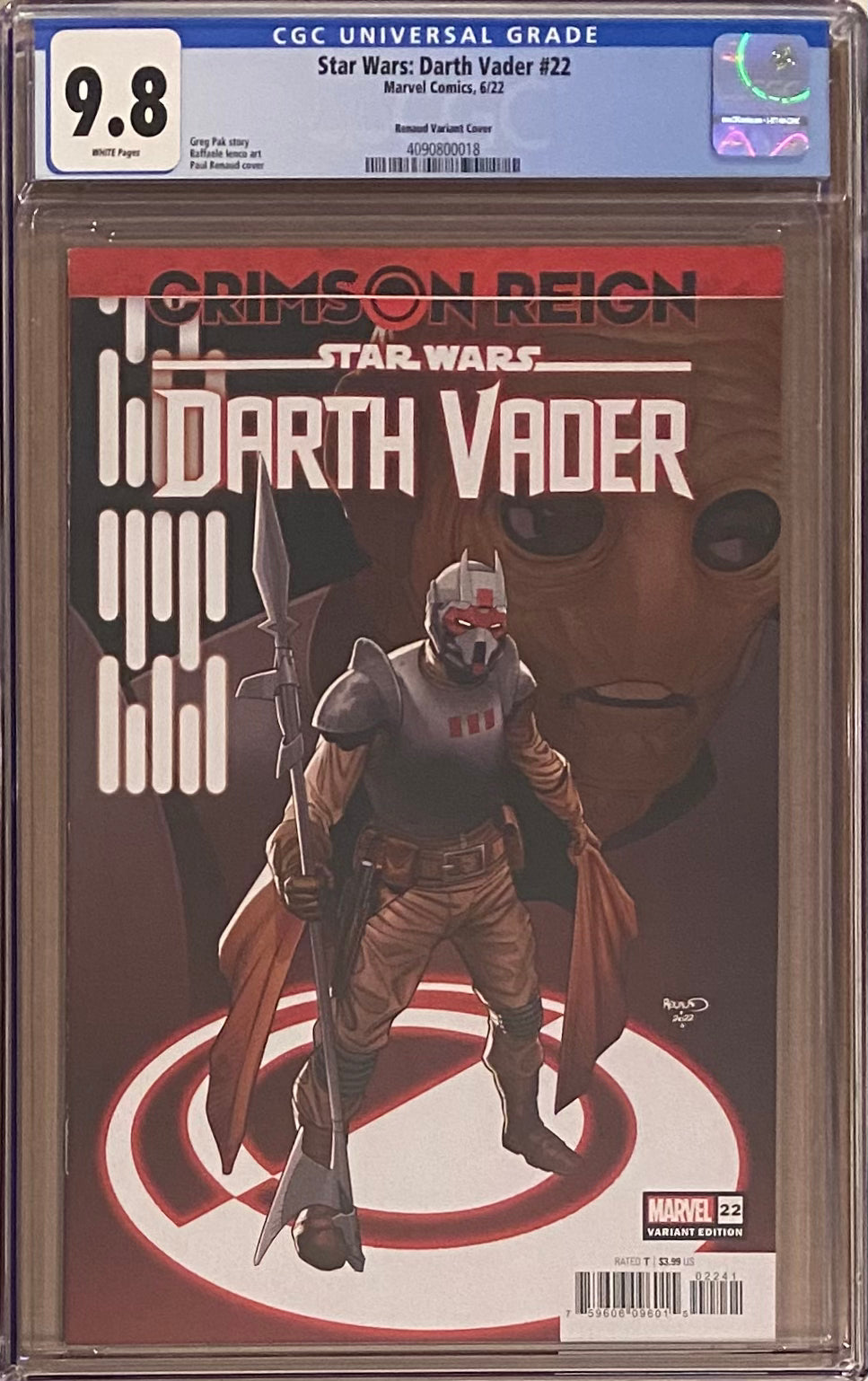 Star Wars: Darth Vader #22 Renaud Variant CGC 9.8