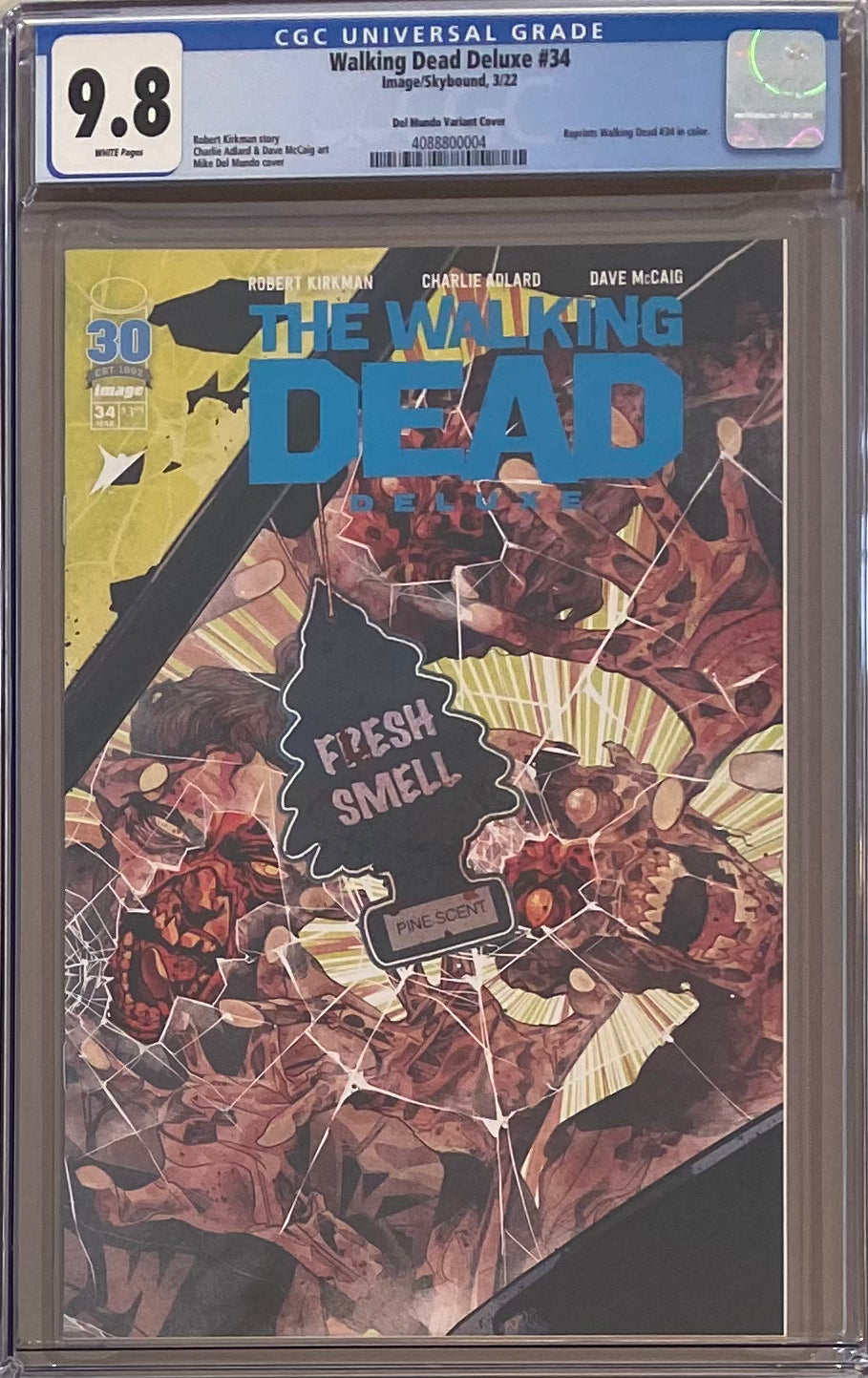 Walking Dead Deluxe #34 Del Mundo Variant CGC 9.8