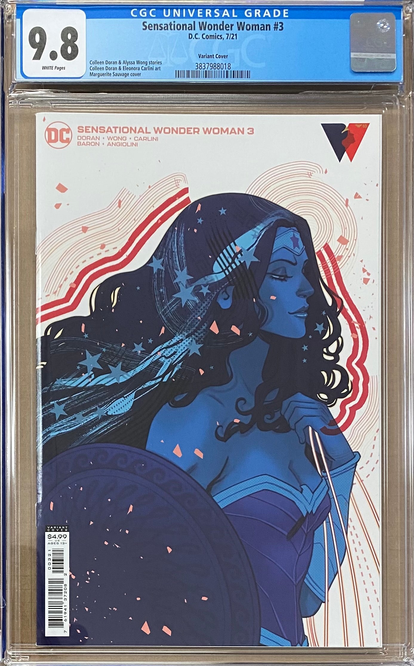 Sensational Wonder Woman #3 Variant CGC 9.8