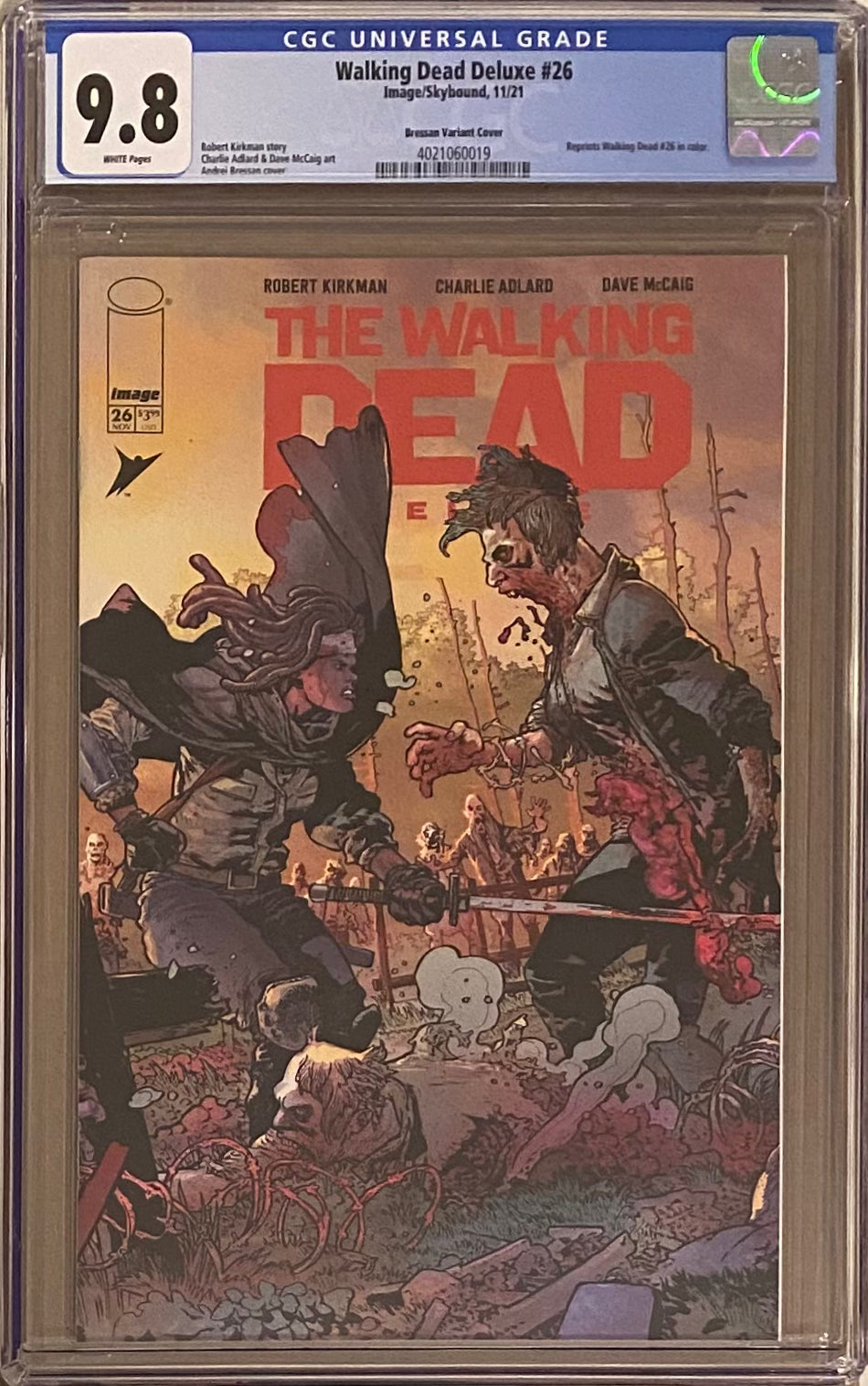Walking Dead Deluxe #26 Bressan Variant CGC 9.8