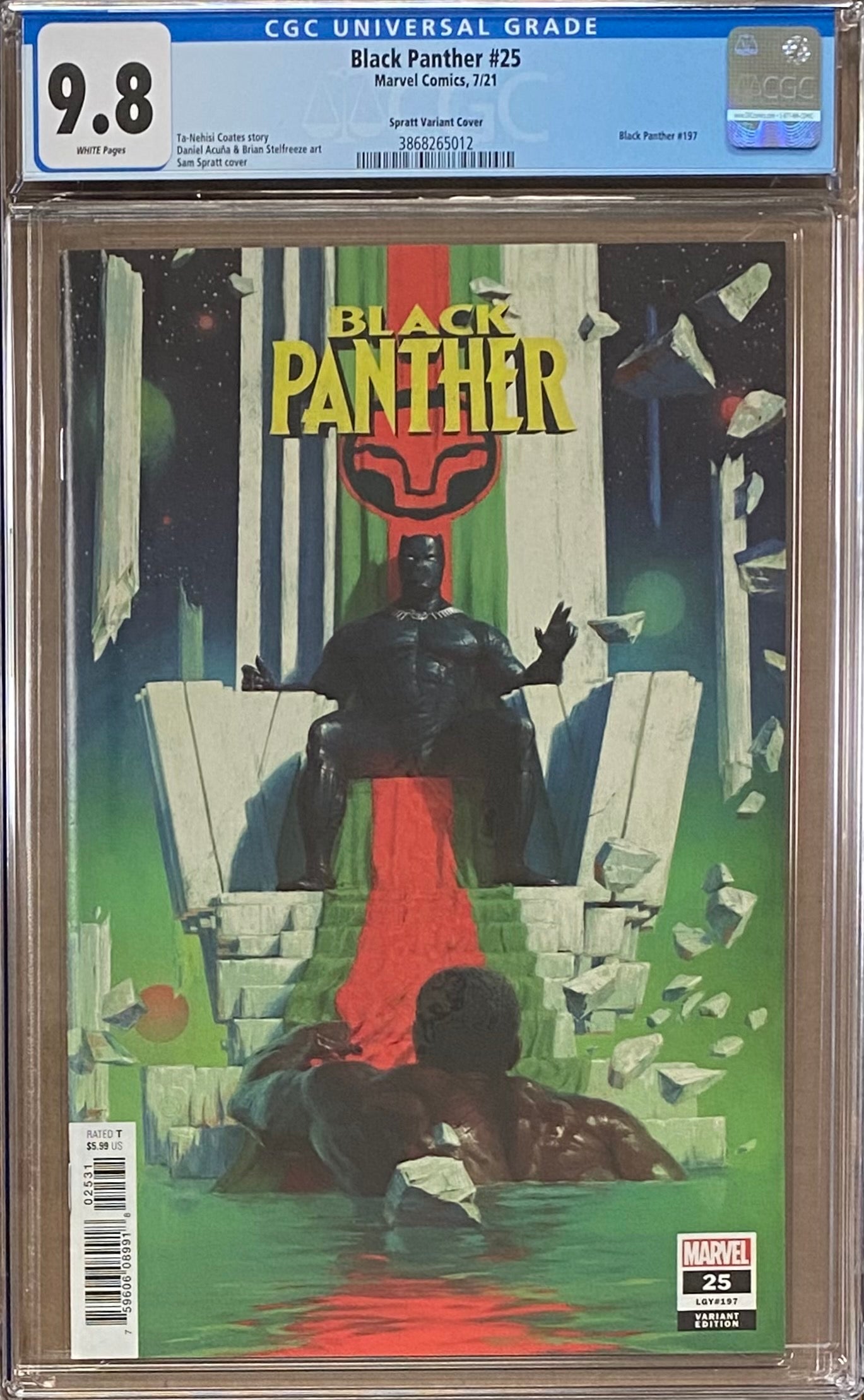 Black Panther #25 Spratt Variant CGC 9.8